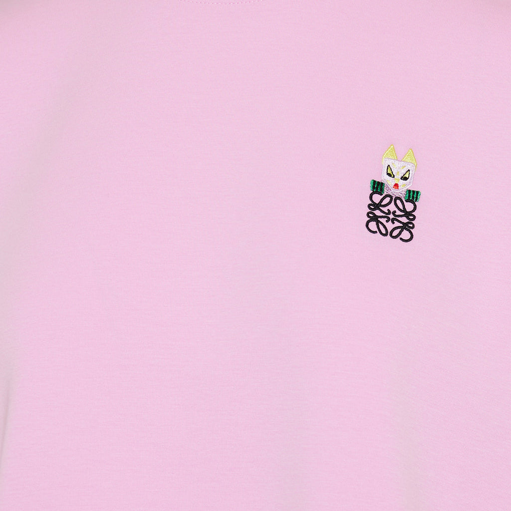 Оригінальна Futurist Cat Embroidery Cotton T‑shirt Loewe – збільшений вид