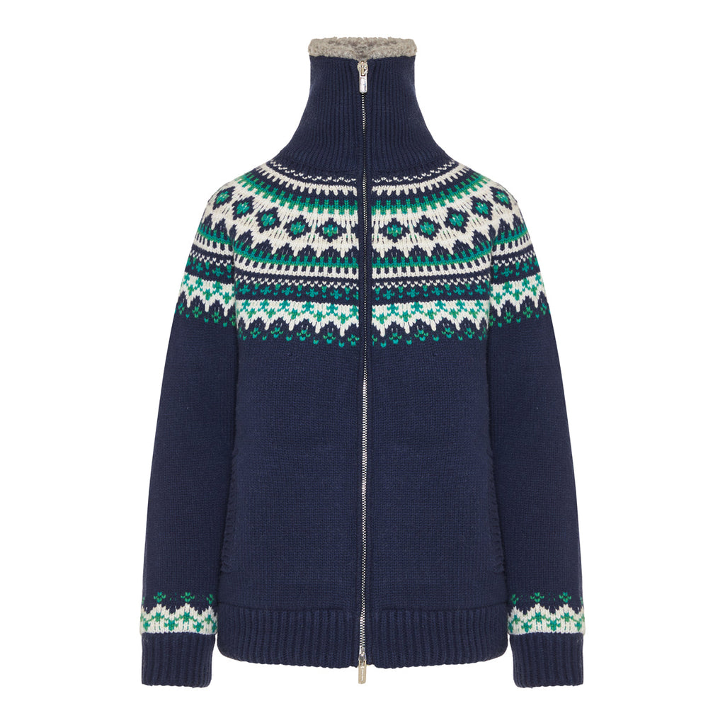 Wool And Fleece Cardigan With Zipper Miu miu – Гарантія оригінальності – боковий вид