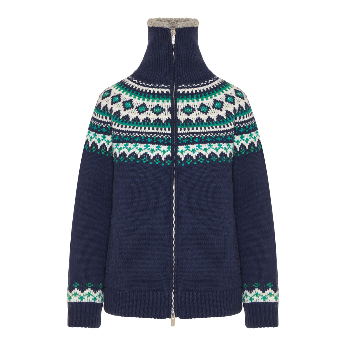 Wool And Fleece Cardigan With Zipper Miu miu – Гарантія оригінальності – боковий вид
