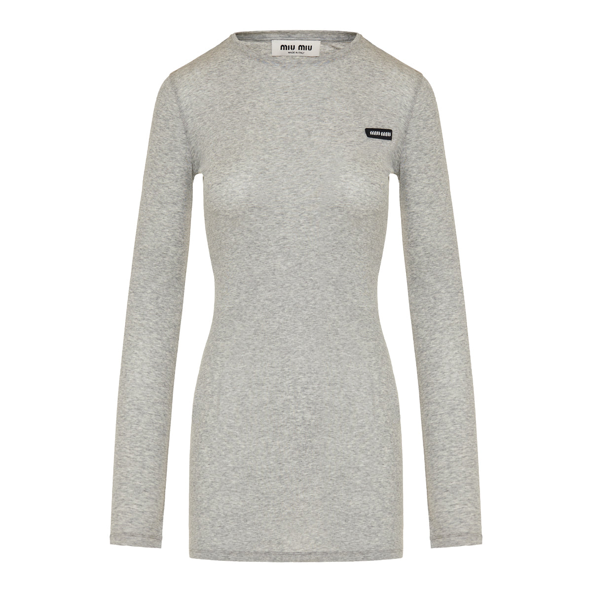 Оригінальна Cotton‑jersey Mini Dress Miu miu – боковий вид