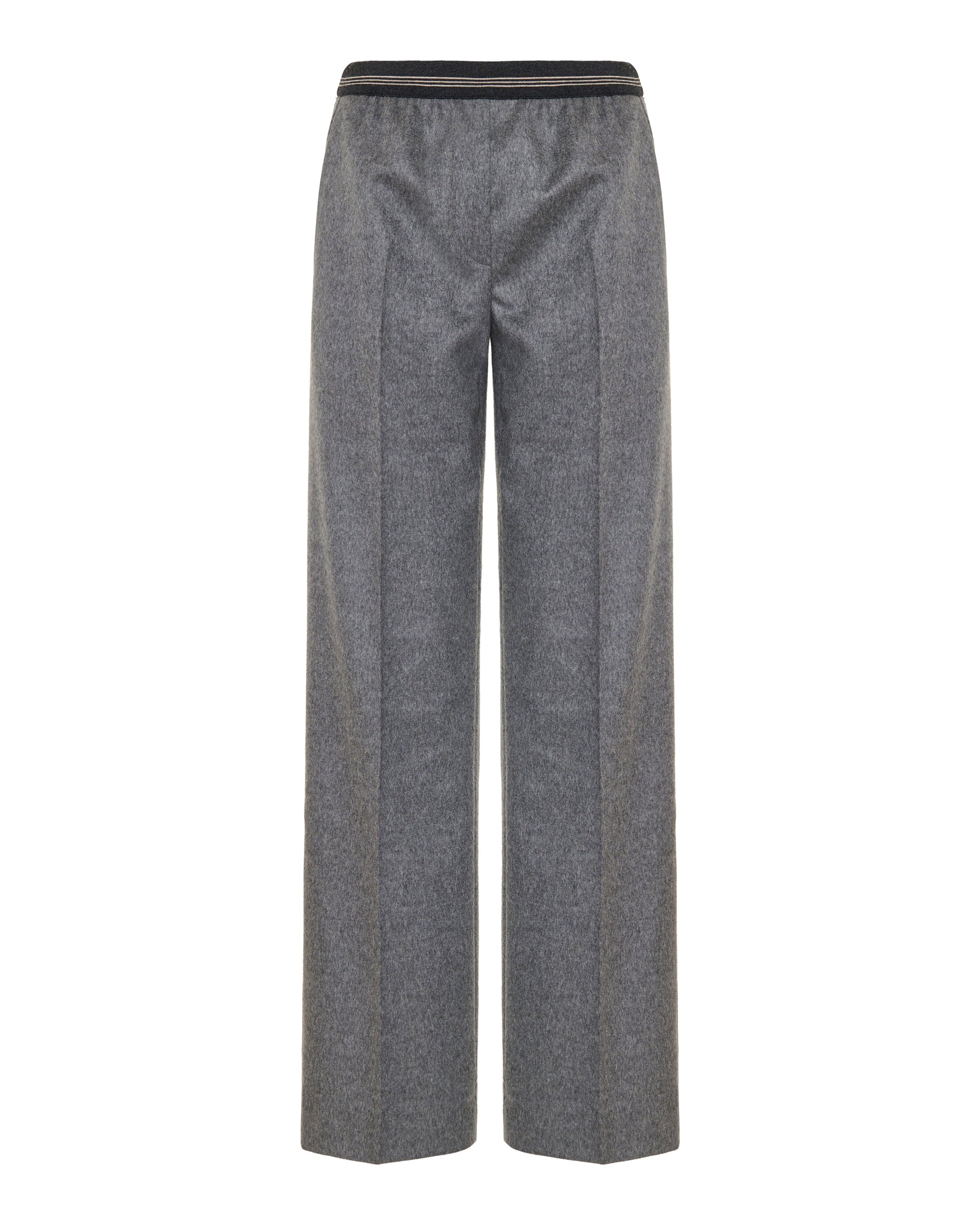 Wool Cashmere Straight Trousers Miu miu – Гарантія оригінальності – боковий вид