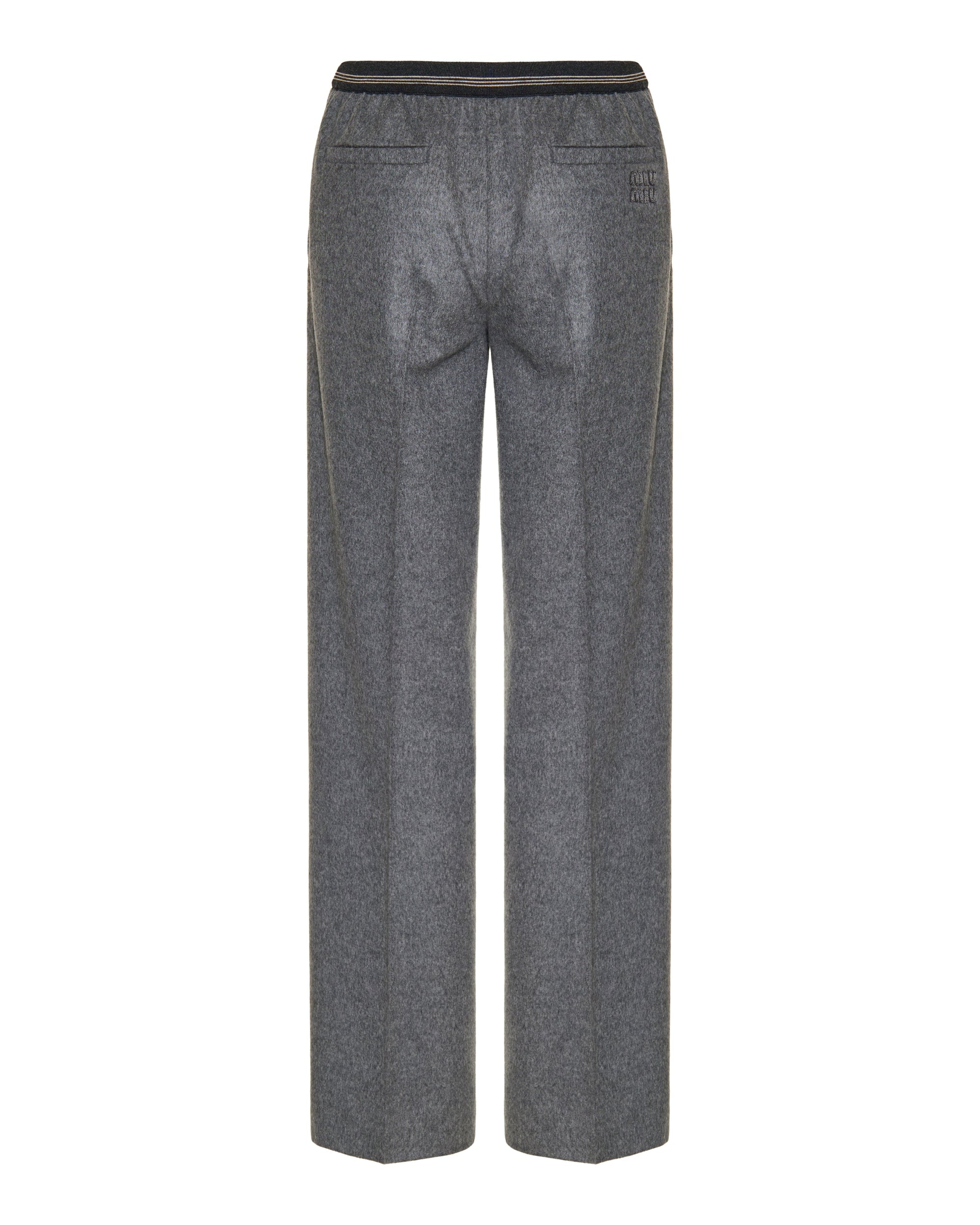 Wool Cashmere Straight Trousers Miu miu – Гарантія оригінальності – детальний вид