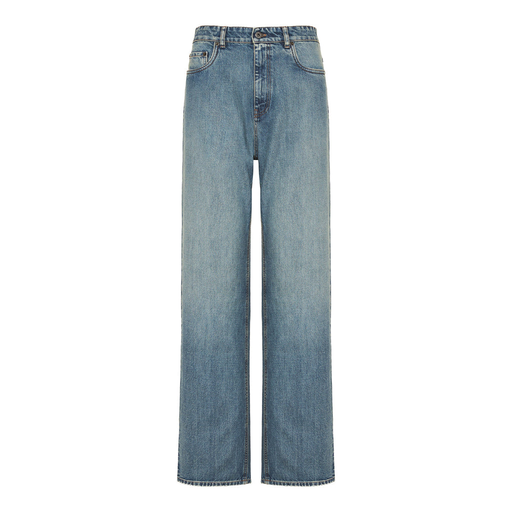 Embroidered‑logo Denim Jeans Miu miu – Гарантія оригінальності – боковий вид
