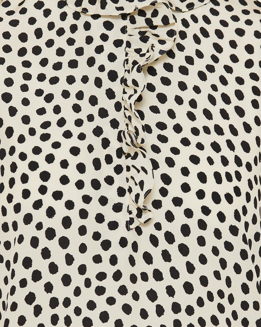 Оригінальна Polka Dot Silk Crepe De Chine Top Chloe – збільшений вид