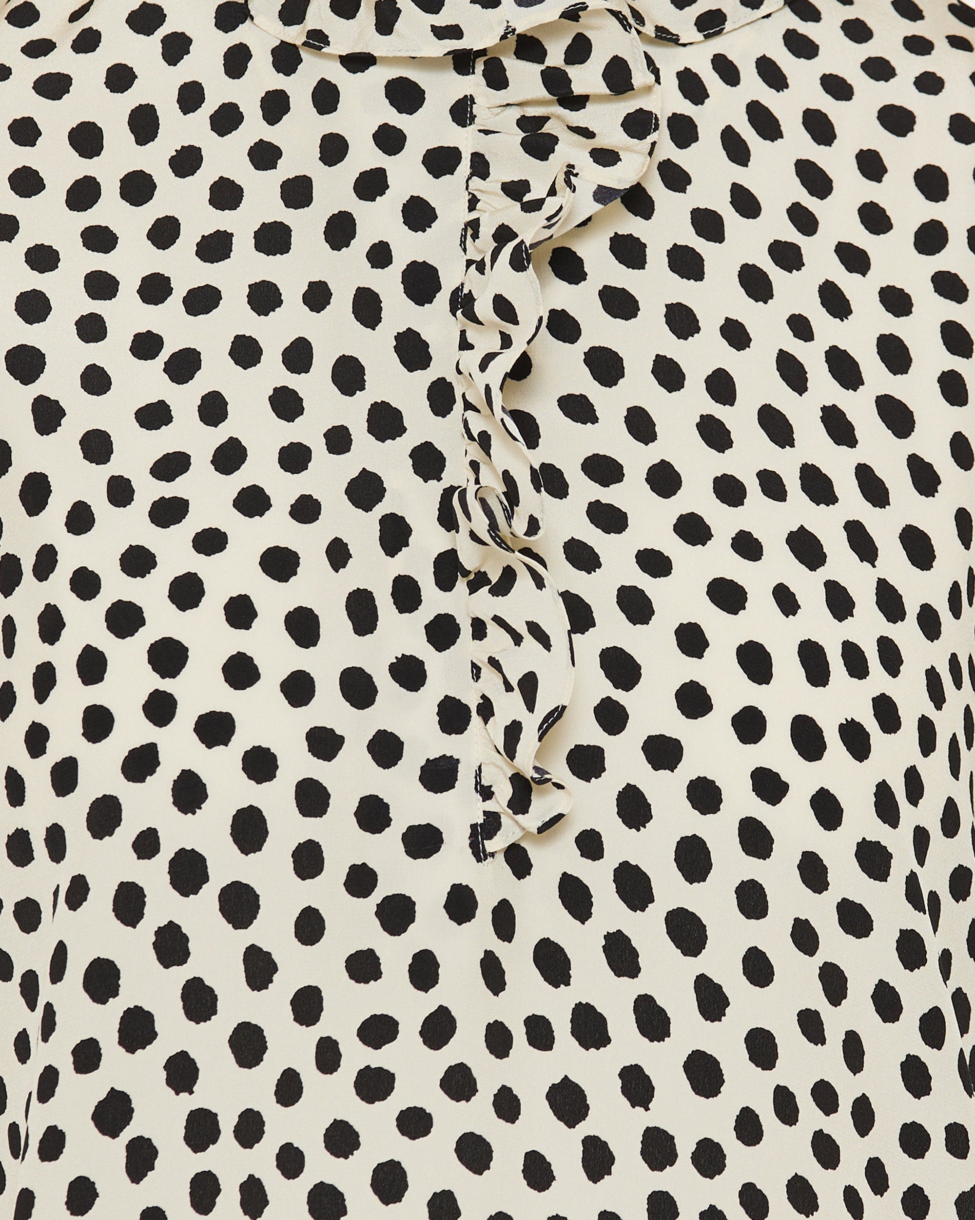 Оригінальна Polka Dot Silk Crepe De Chine Top Chloe – збільшений вид