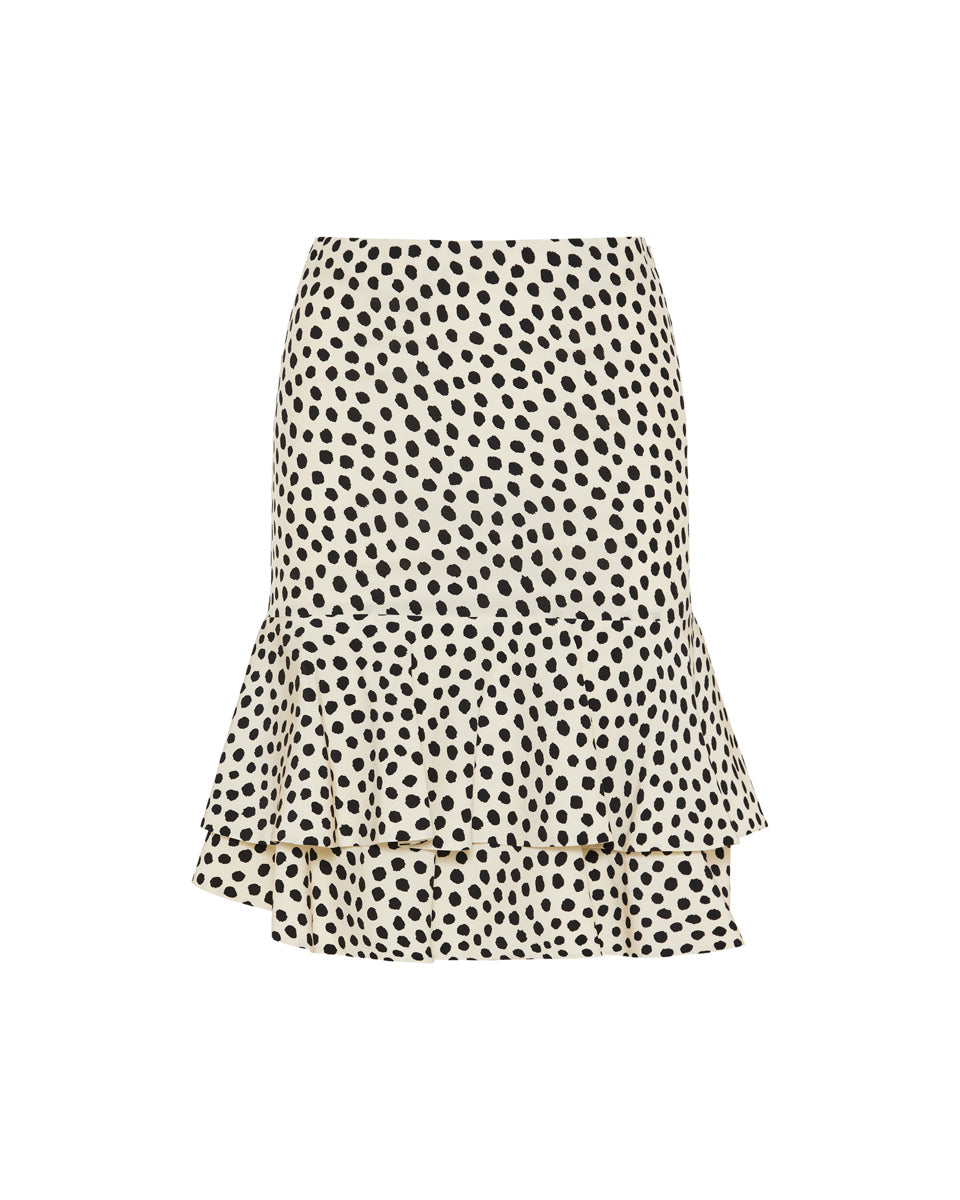 Polka Dot Ruffled Mini Skirt Chloe оригінал – Купити в Україні – детальний вид