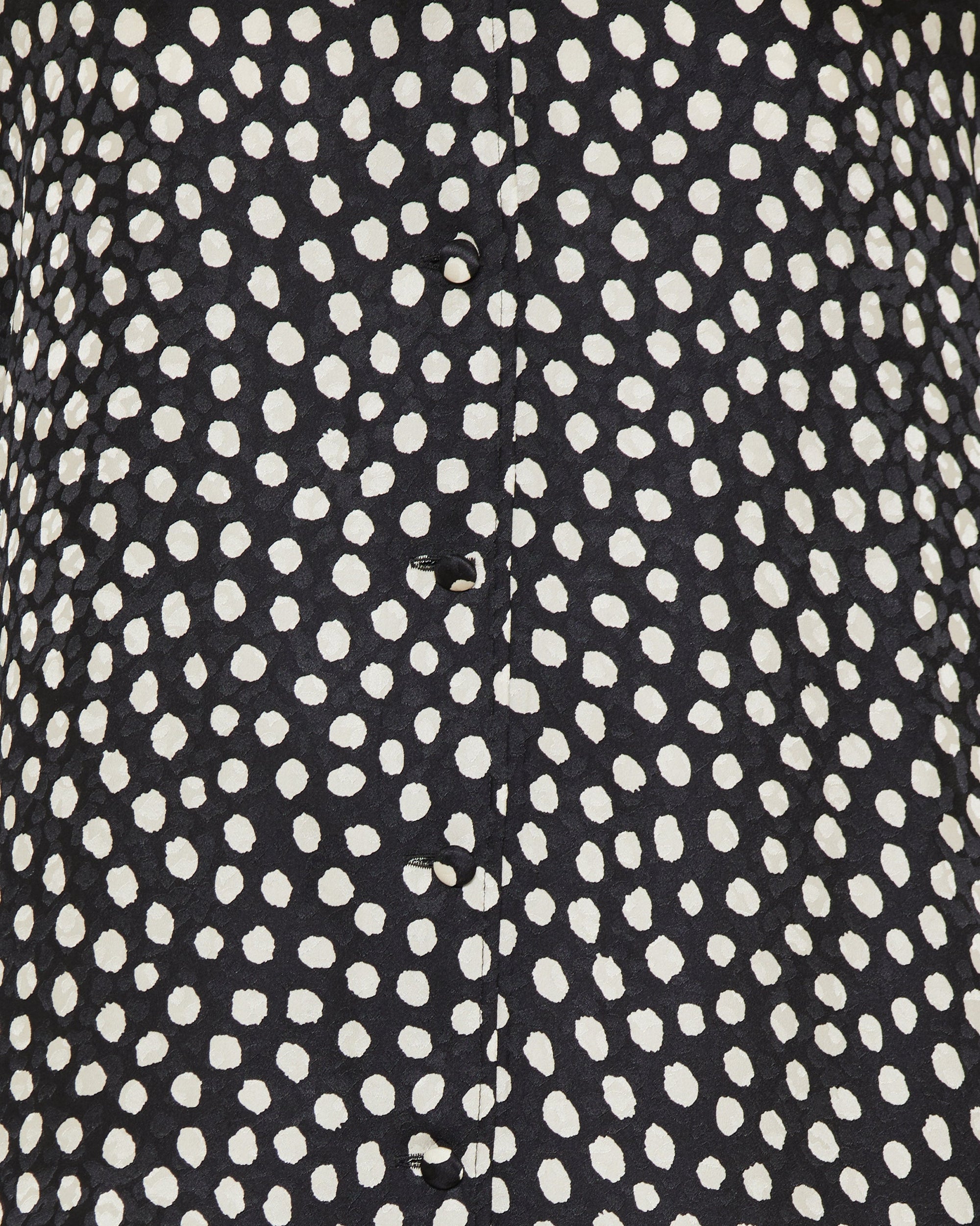 Оригінальна Ruffled Polka Dot Silk Jacquard Mini Dress Chloe – збільшений вид