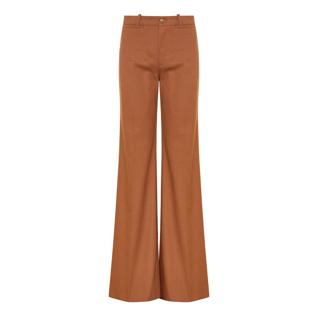 High‑rise Flared Trousers Chloe – Гарантія оригінальності – боковий вид