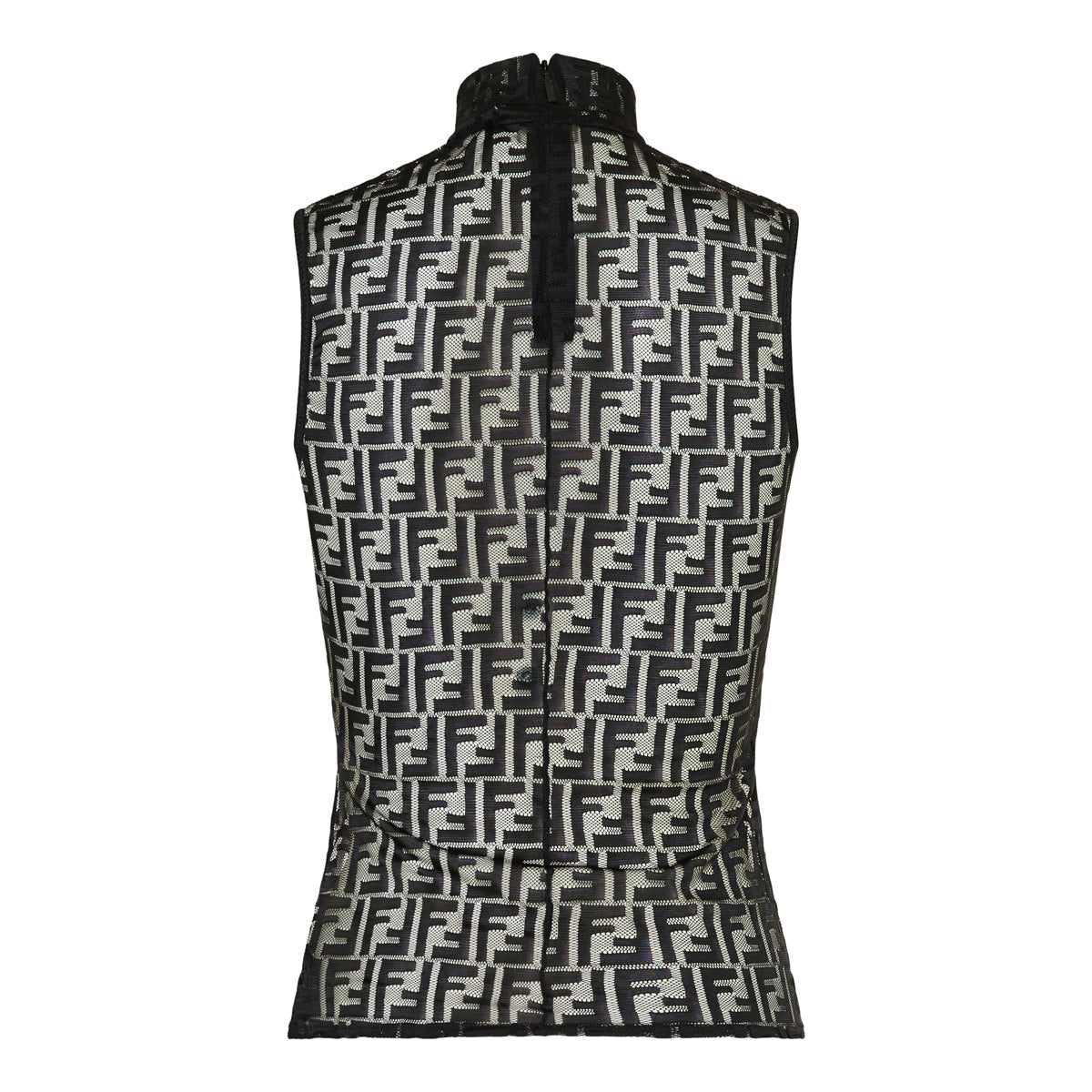 Ff Lace High Neck Top Fendi оригінал – Купити в Україні – вид ззаду