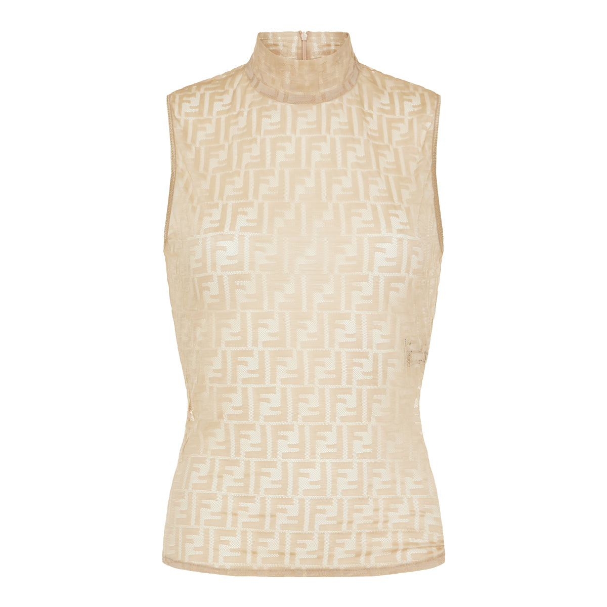 Ff Lace High Neck Top Fendi оригінал – Купити в Україні – боковий вид
