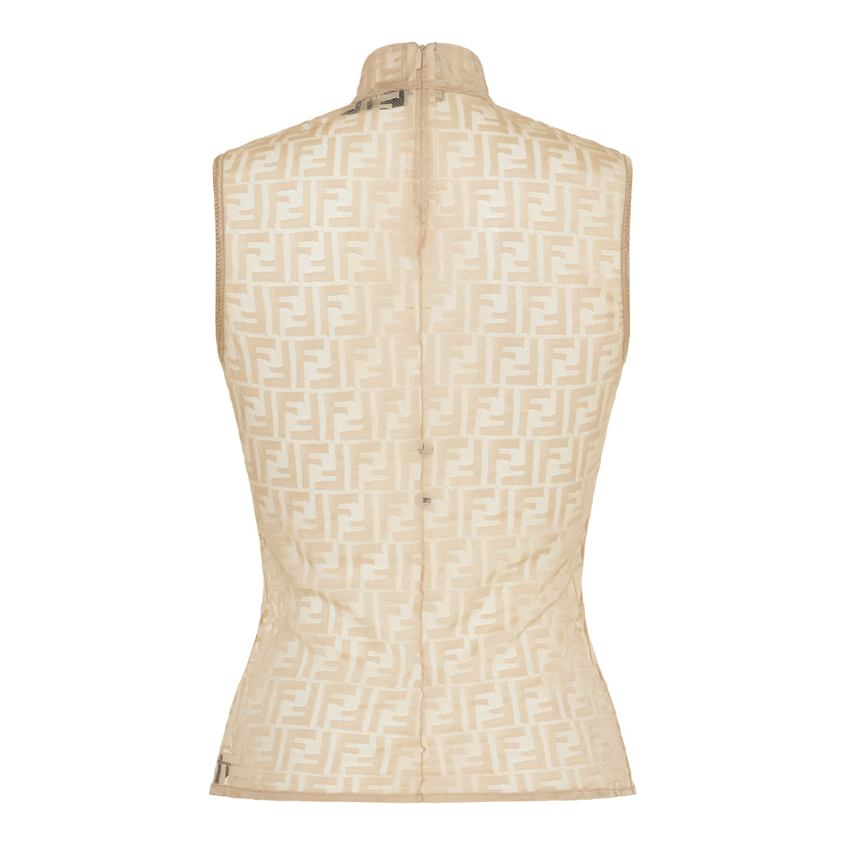 Ff Lace High Neck Top Fendi оригінал – Купити в Україні – вид ззаду