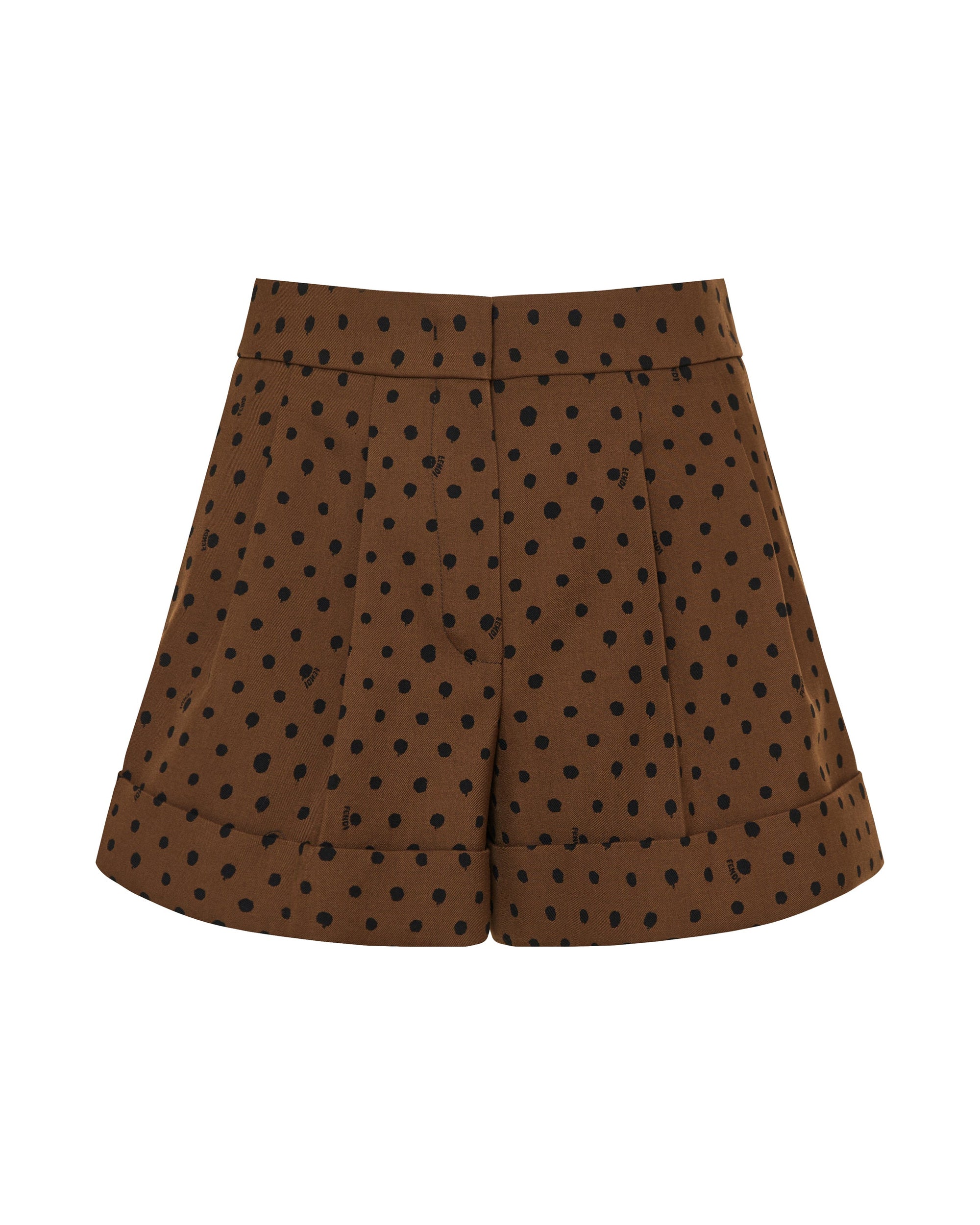 Оригінальна Printed Wool Shorts Fendi – боковий вид