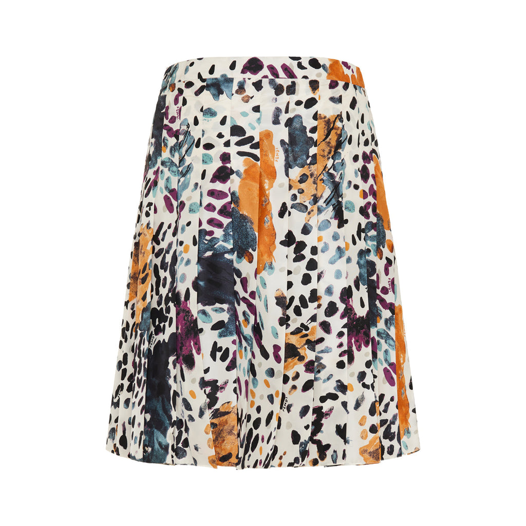Silk Printed MIDI Skirt Fendi оригінал – Купити в Україні – вид ззаду