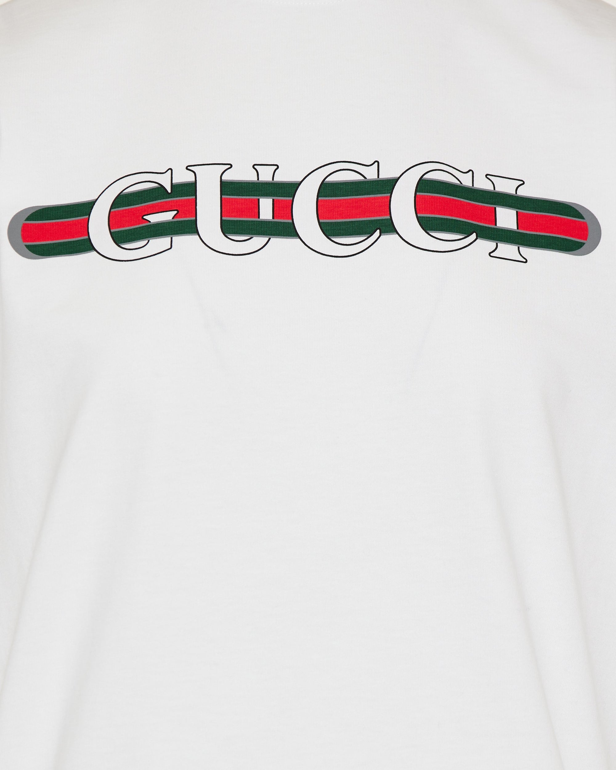 Printed Cotton T Shirt Gucci – Гарантія оригінальності – вид ззаду