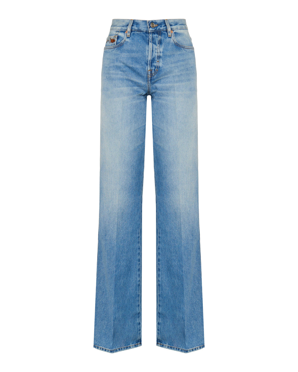 Flared Cotton Denim Jeans Gucci оригінал – Купити в Україні – боковий вид