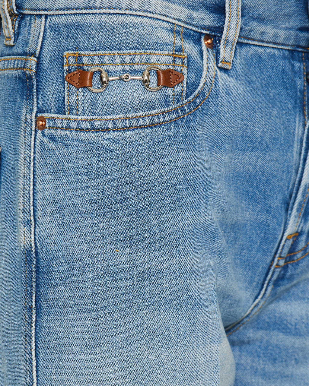 Flared Cotton Denim Jeans Gucci оригінал – Купити в Україні – збільшений вид