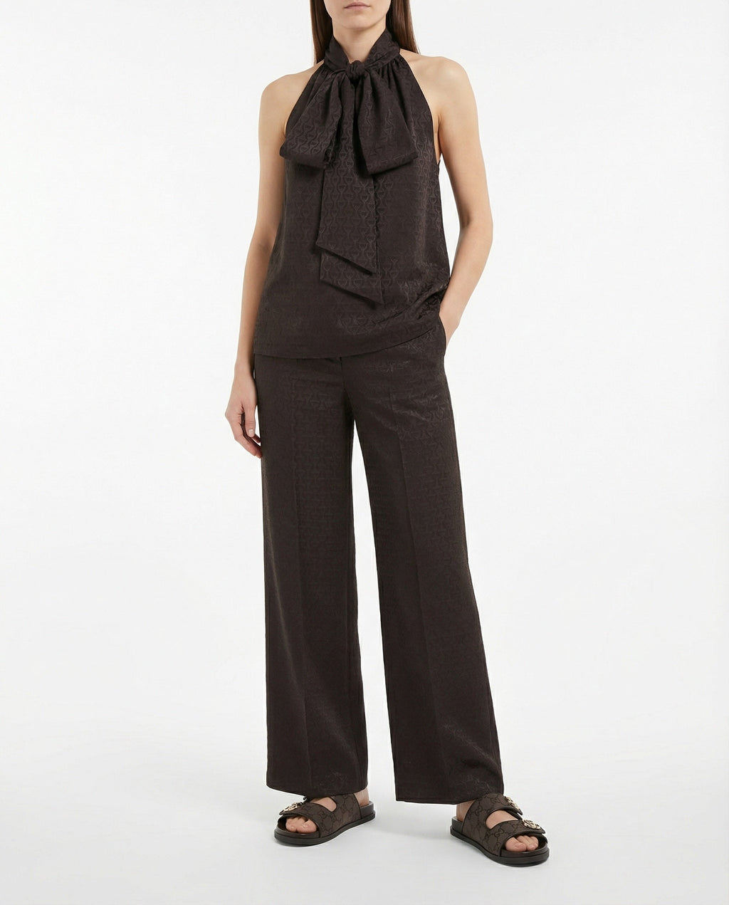 Wide Leg Trousers Gucci оригінал – Купити в Україні – вид ззаду