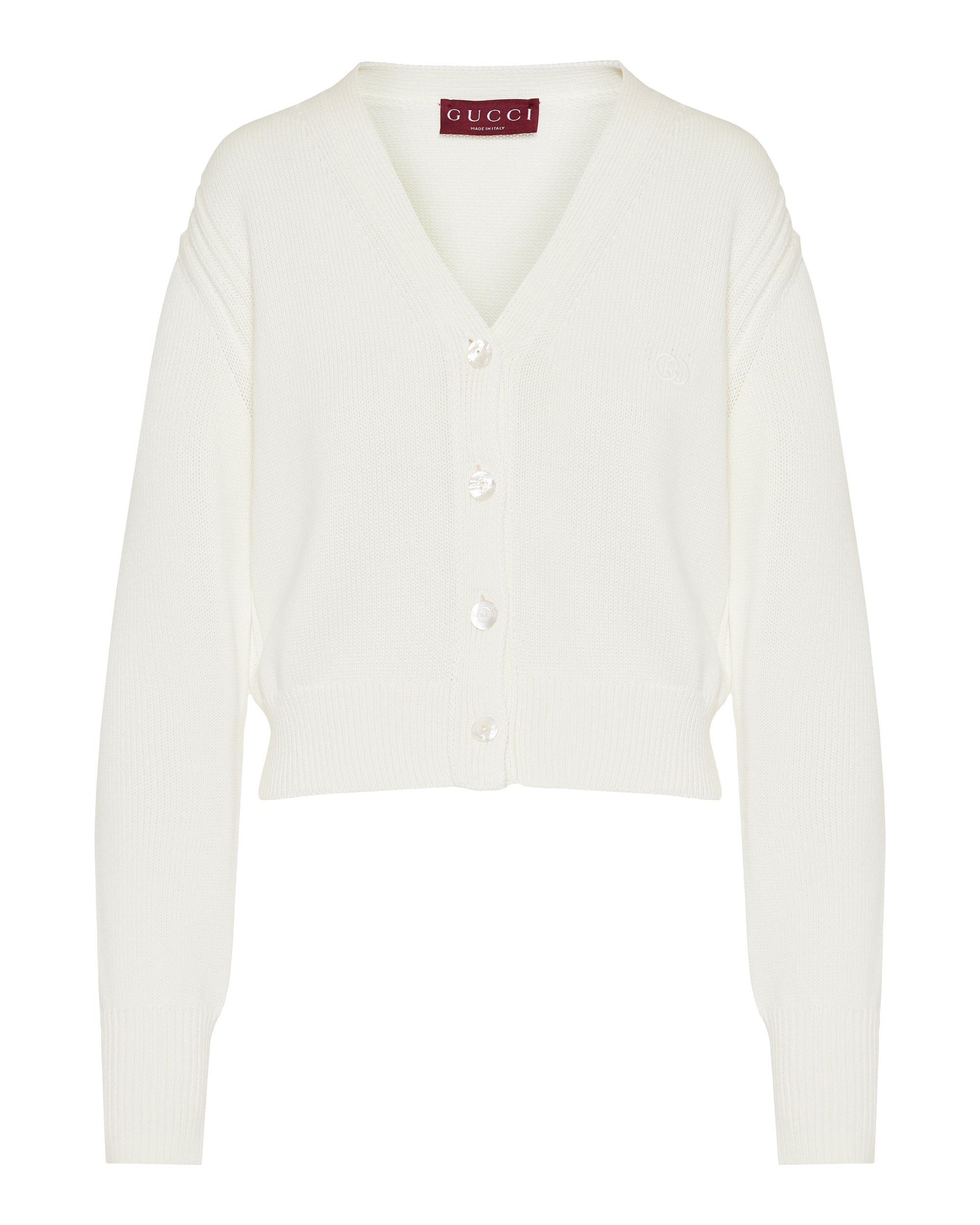 Cotton Cardigan With Embroidery Gucci оригінал – Купити в Україні – боковий вид