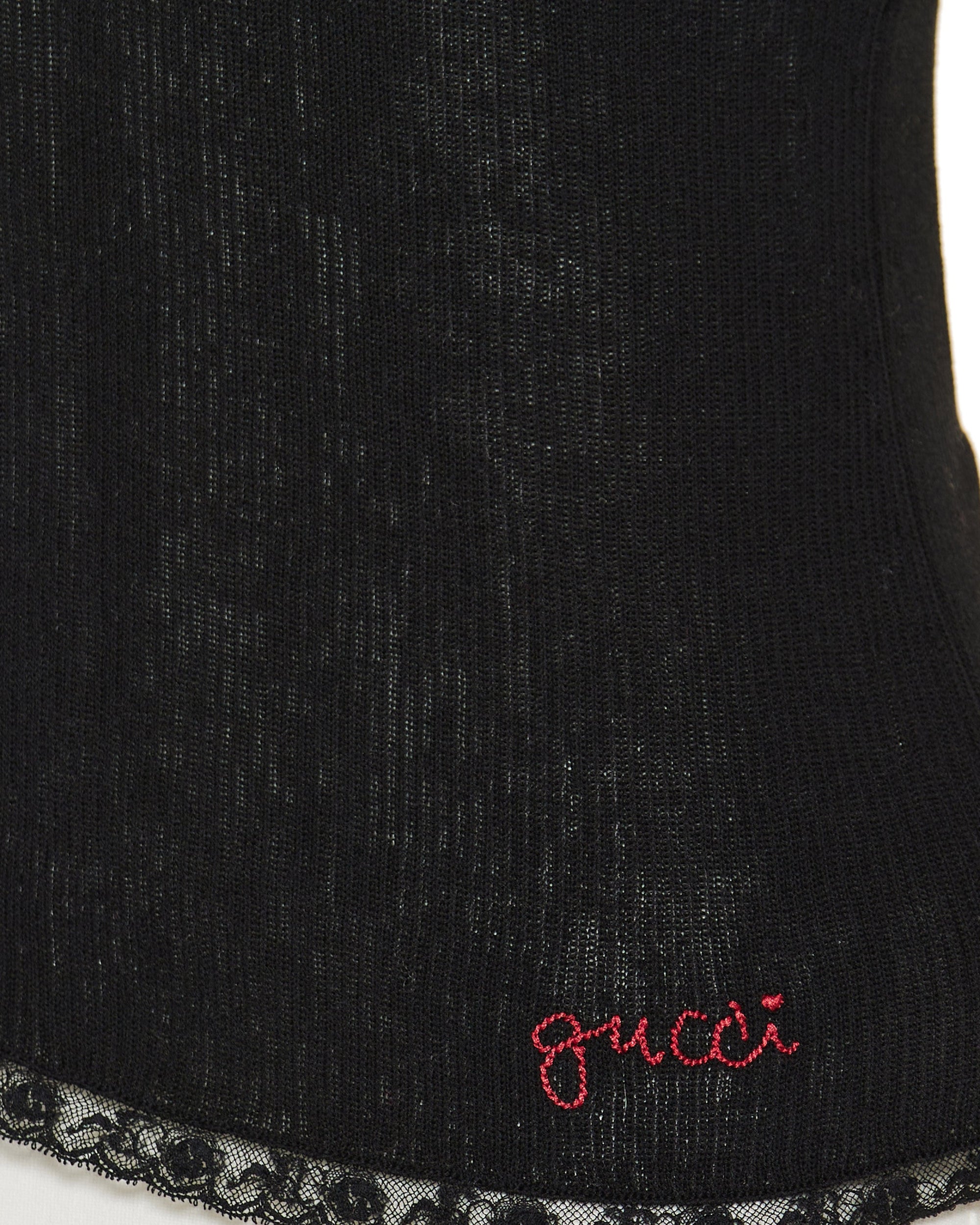 Cotton Rib Cardigan Gucci – Гарантія оригінальності – детальний вид