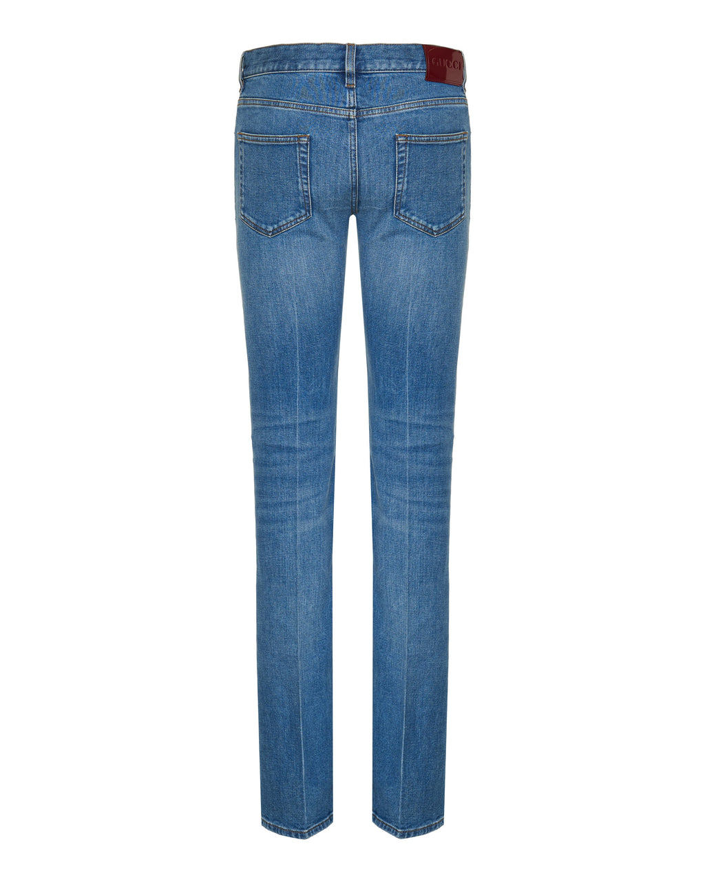 Оригінальна Five Pocket Cotton Denim Jeans Gucci – вид ззаду