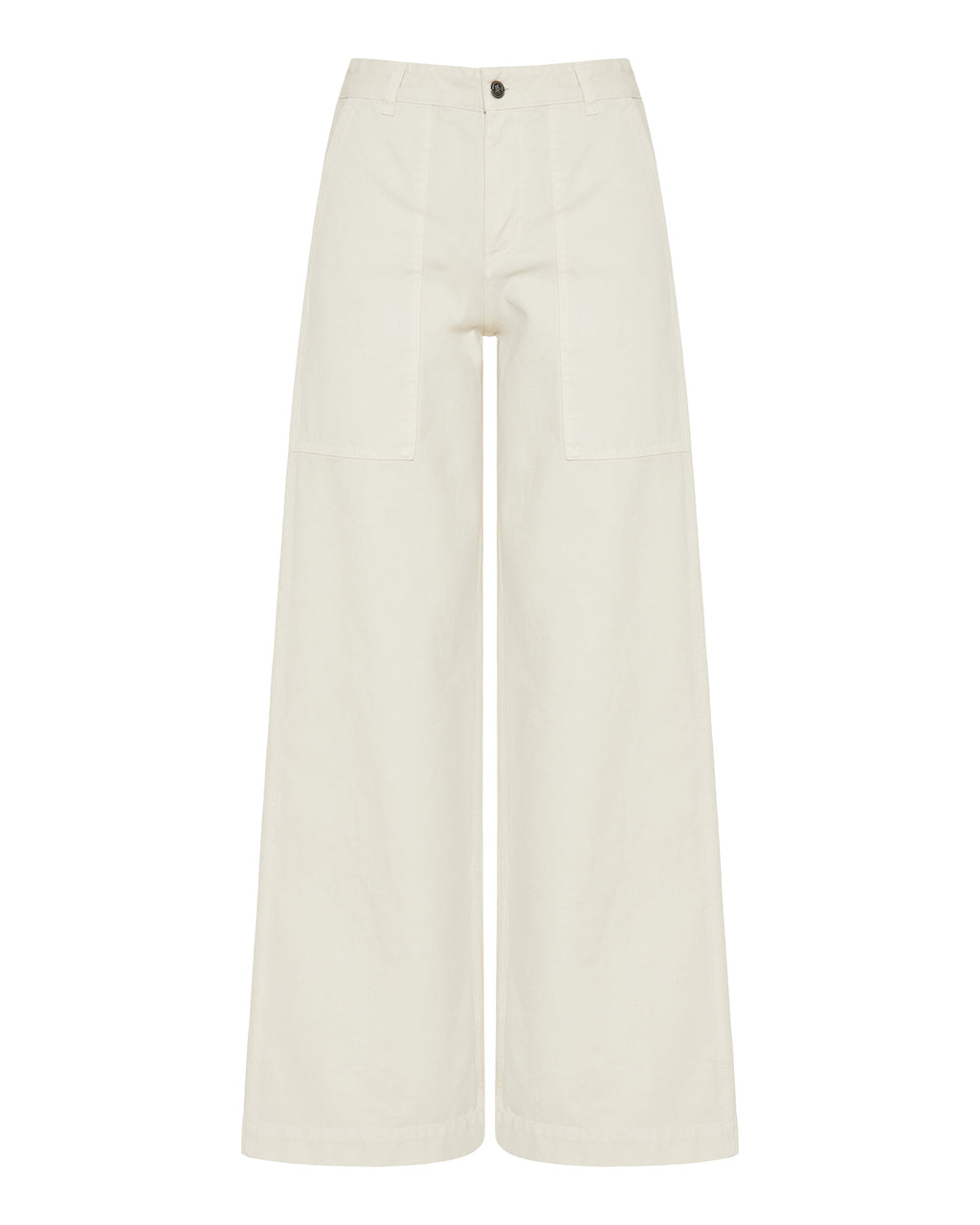 Оригінальна Leather Logo Cotton Trousers Moncler – боковий вид