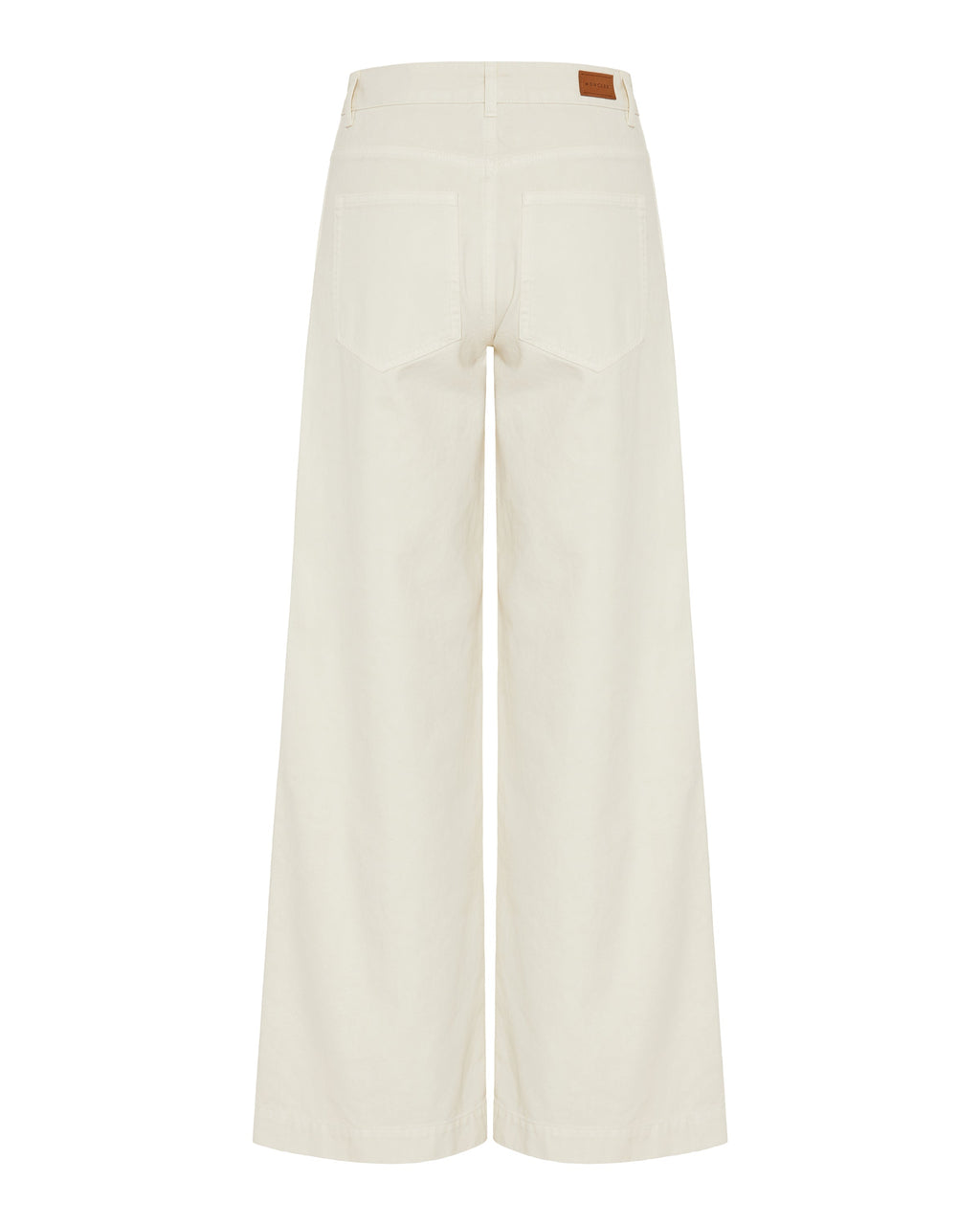 Оригінальна Leather Logo Cotton Trousers Moncler – детальний вид