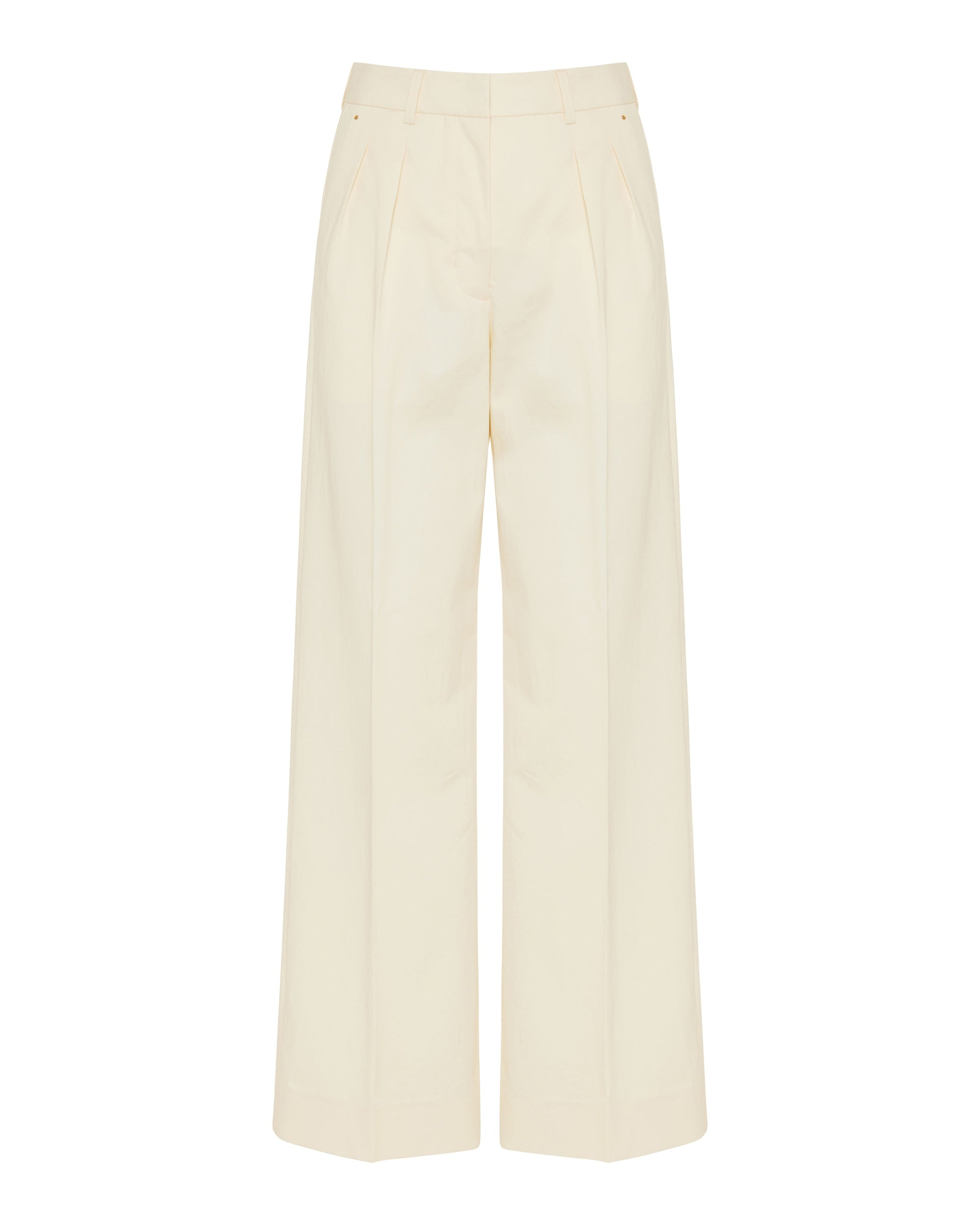 Оригінальна Gabardine Wide Leg Tailored Trousers Moncler – боковий вид - MONCLER
