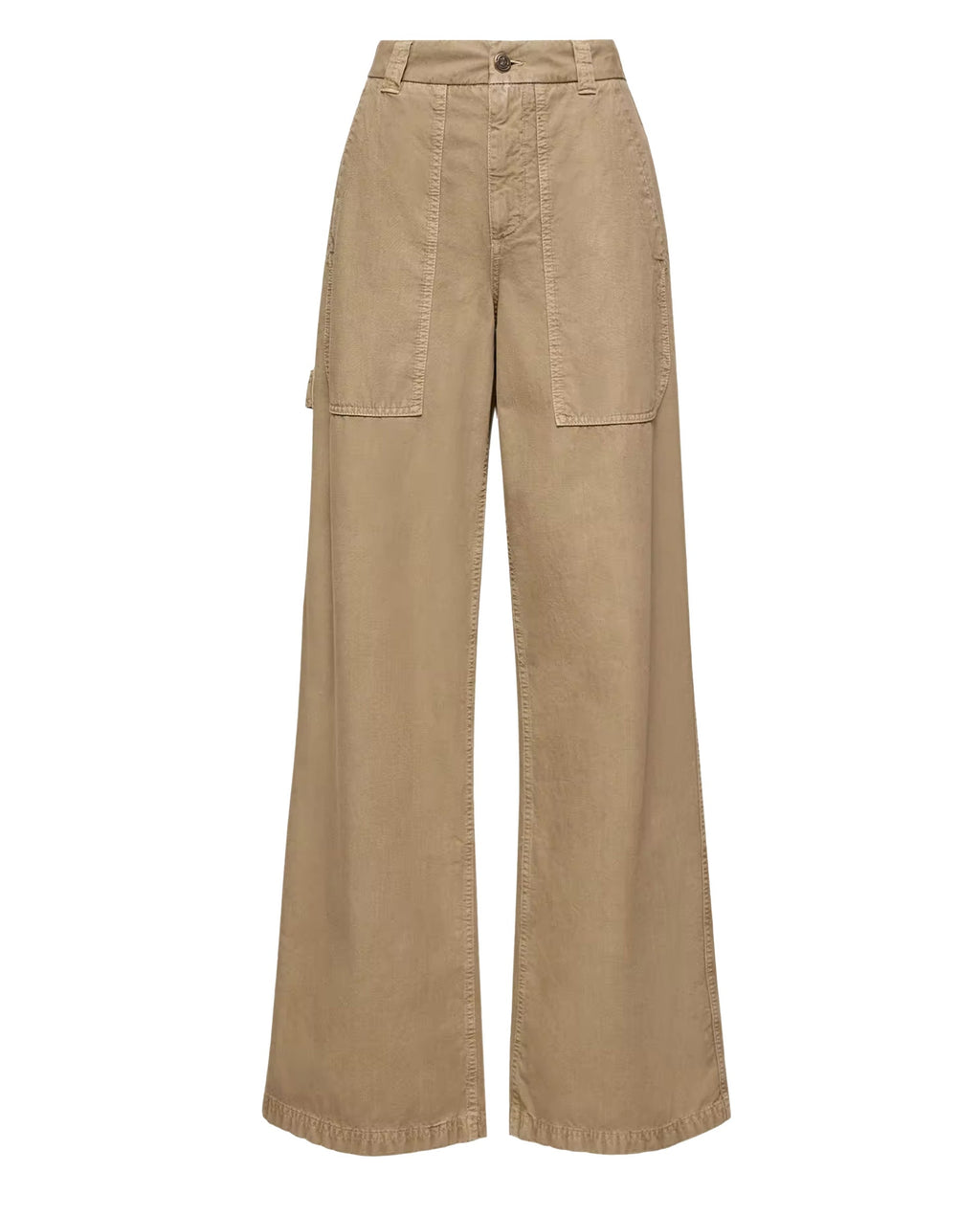 Cotton Wide Leg Trousers Moncler – Гарантія оригінальності – боковий вид