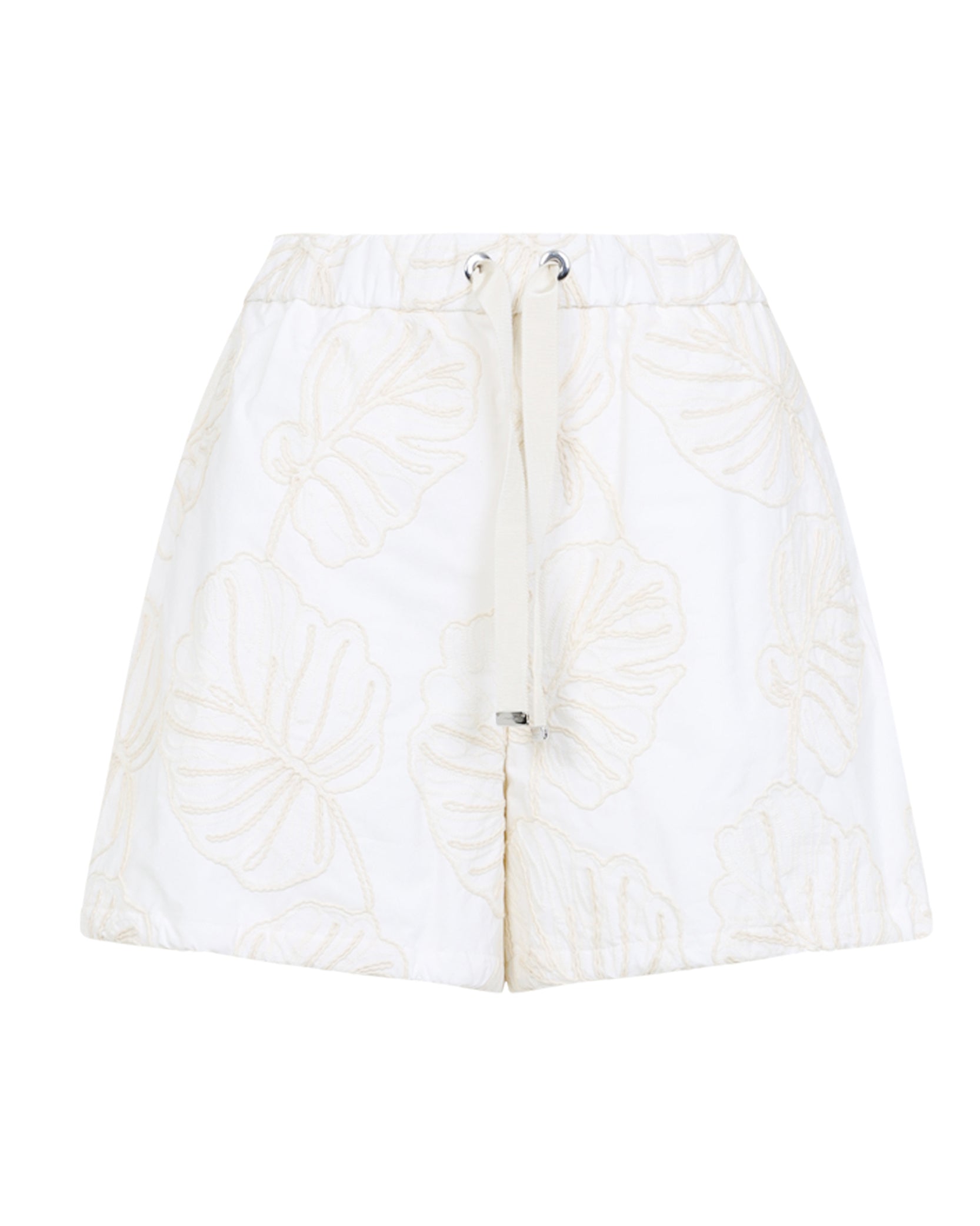 Оригінальна Embroidered Cotton Shorts Moncler – боковий вид