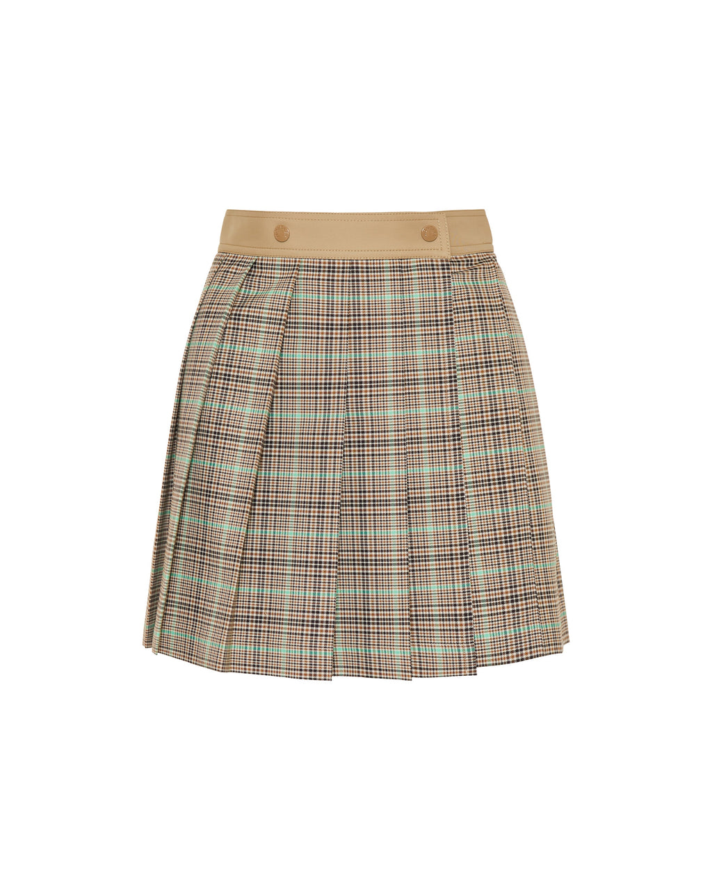 Оригінальна Checked Pleated Mini Skirt Moncler – боковий вид