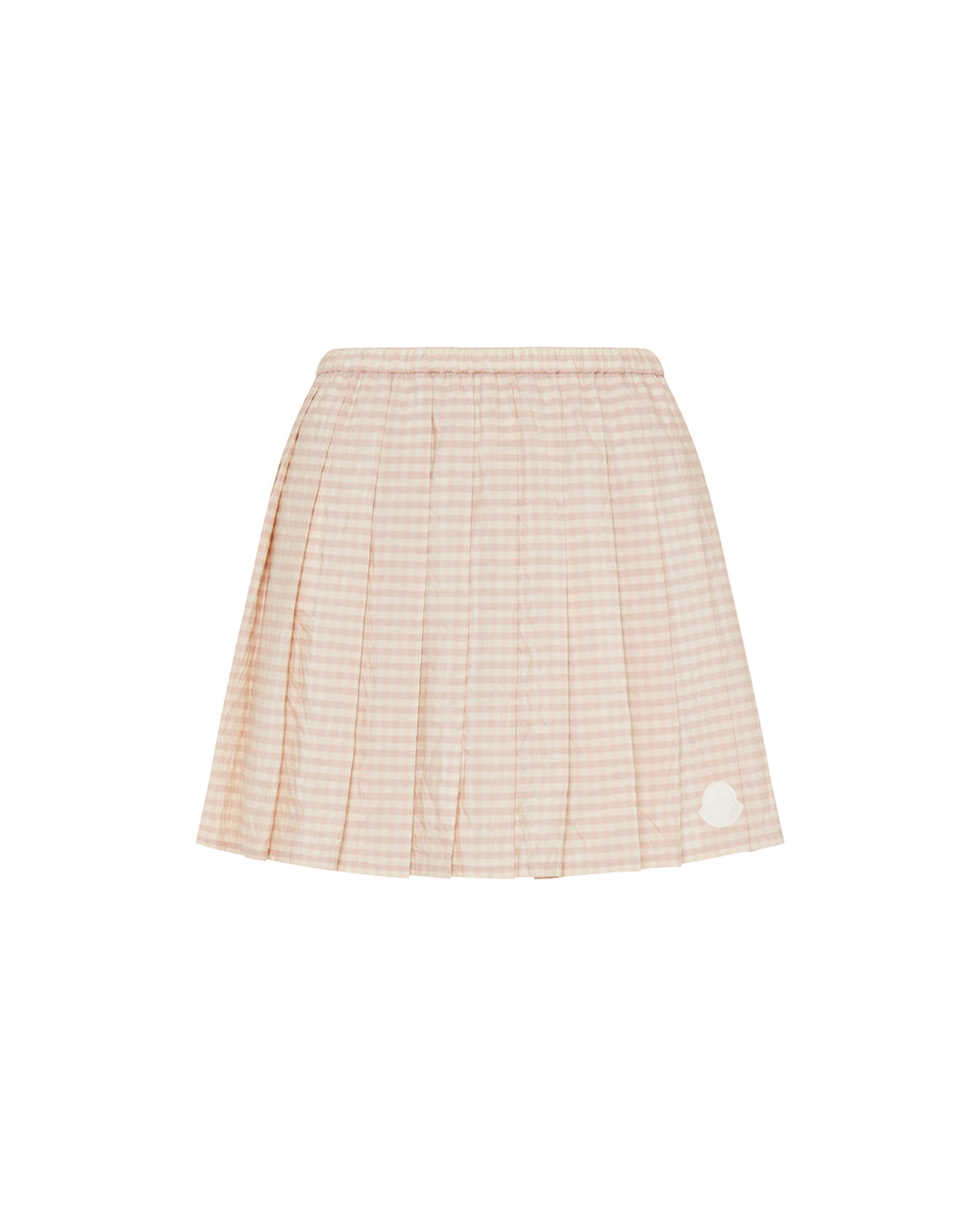 Vichy Cotton Blend Pleated Mini Skirt Moncler – Гарантія оригінальності – боковий вид