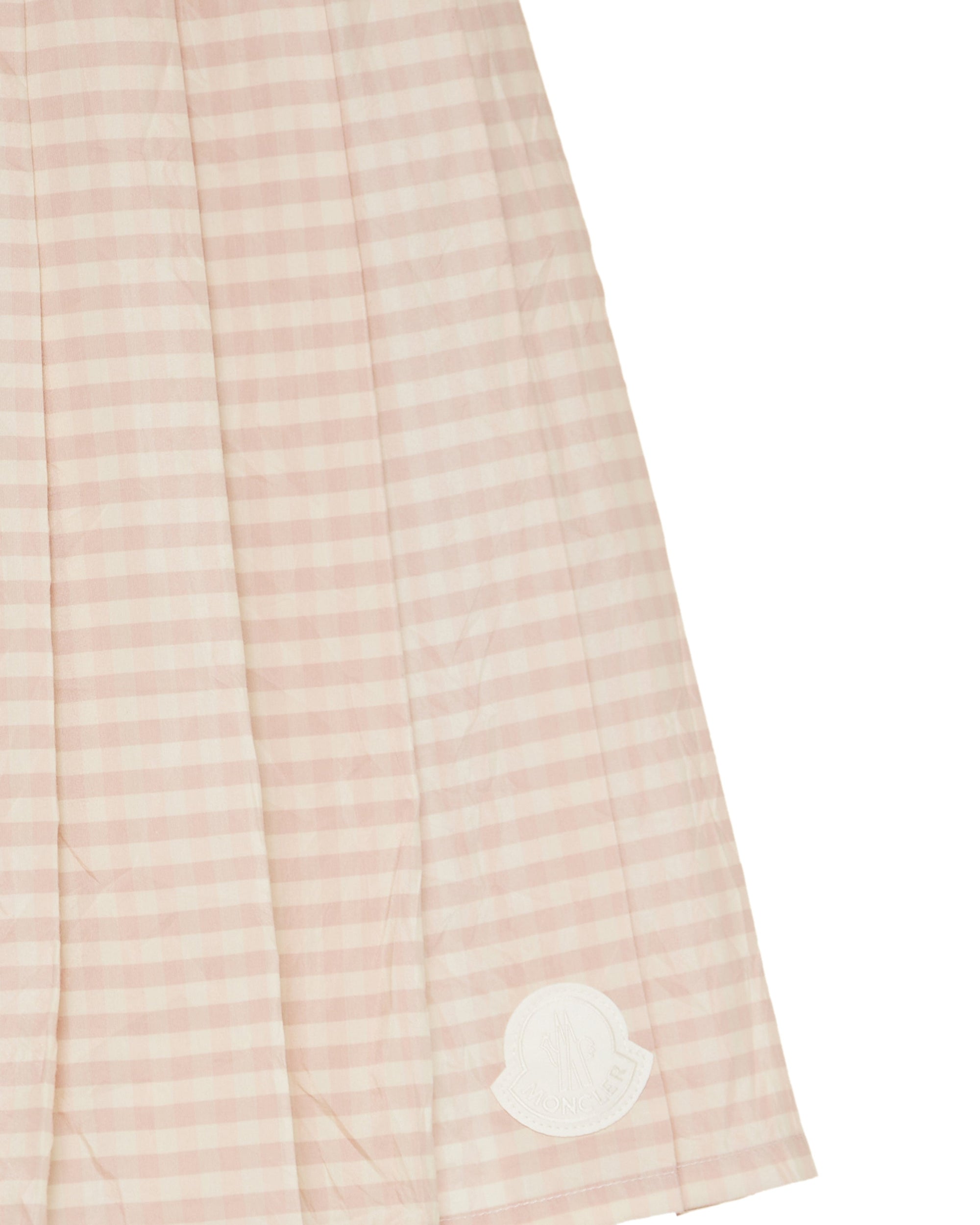 Vichy Cotton Blend Pleated Mini Skirt Moncler – Гарантія оригінальності – збільшений вид - MONCLER