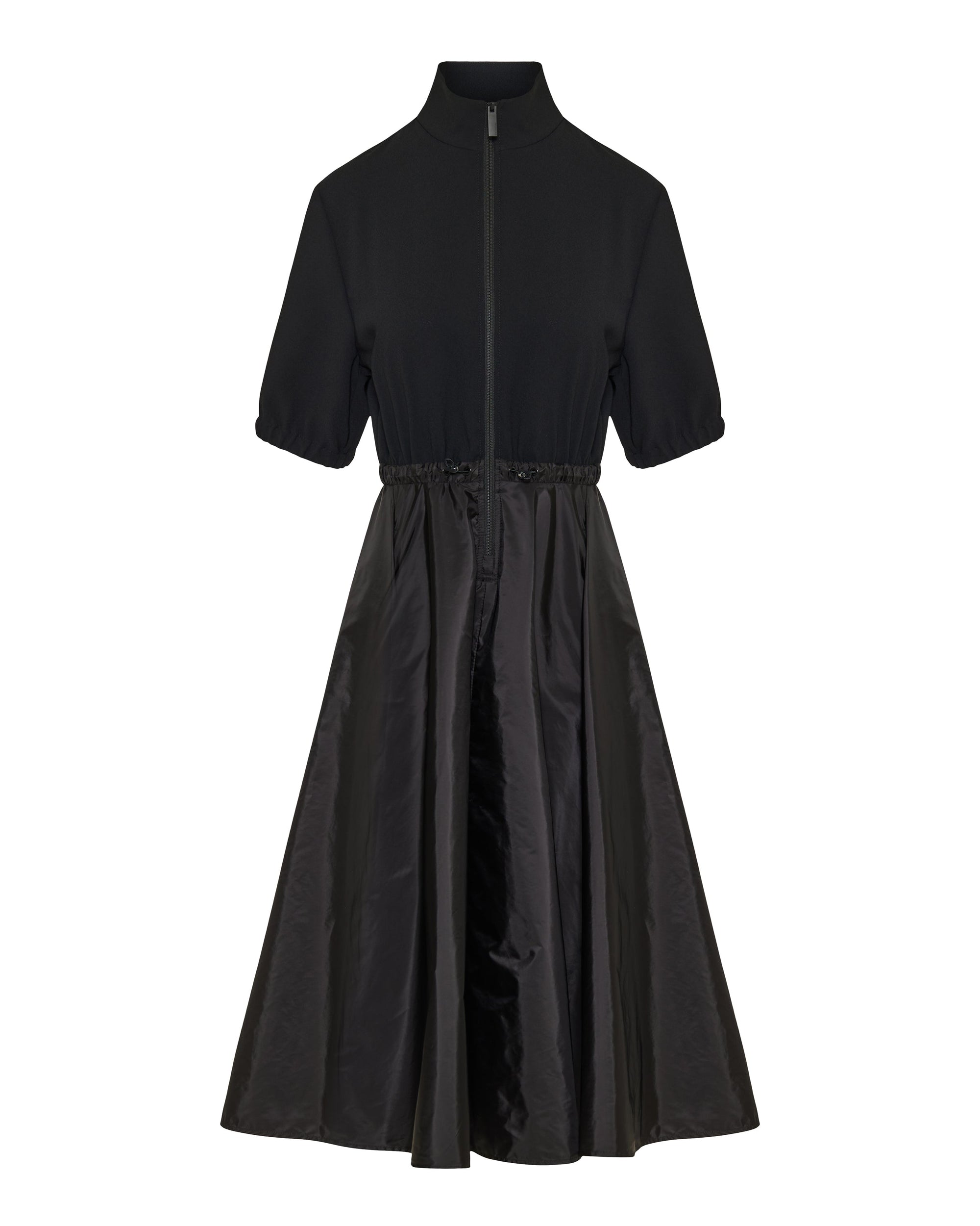 Satin MIDI Dress Moncler – Гарантія оригінальності – боковий вид - MONCLER