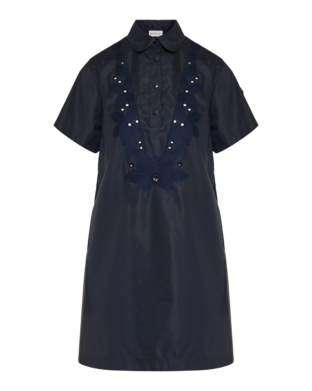 Short Sleeve Short Dress Moncler – Гарантія оригінальності – боковий вид