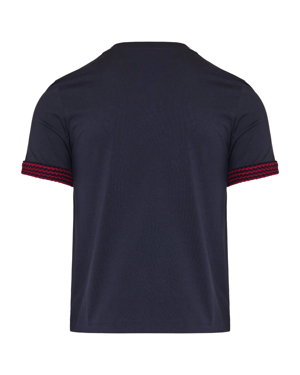 Crochet Trimmed Cotton Logo T Shirt Moncler – Гарантія оригінальності – вид ззаду