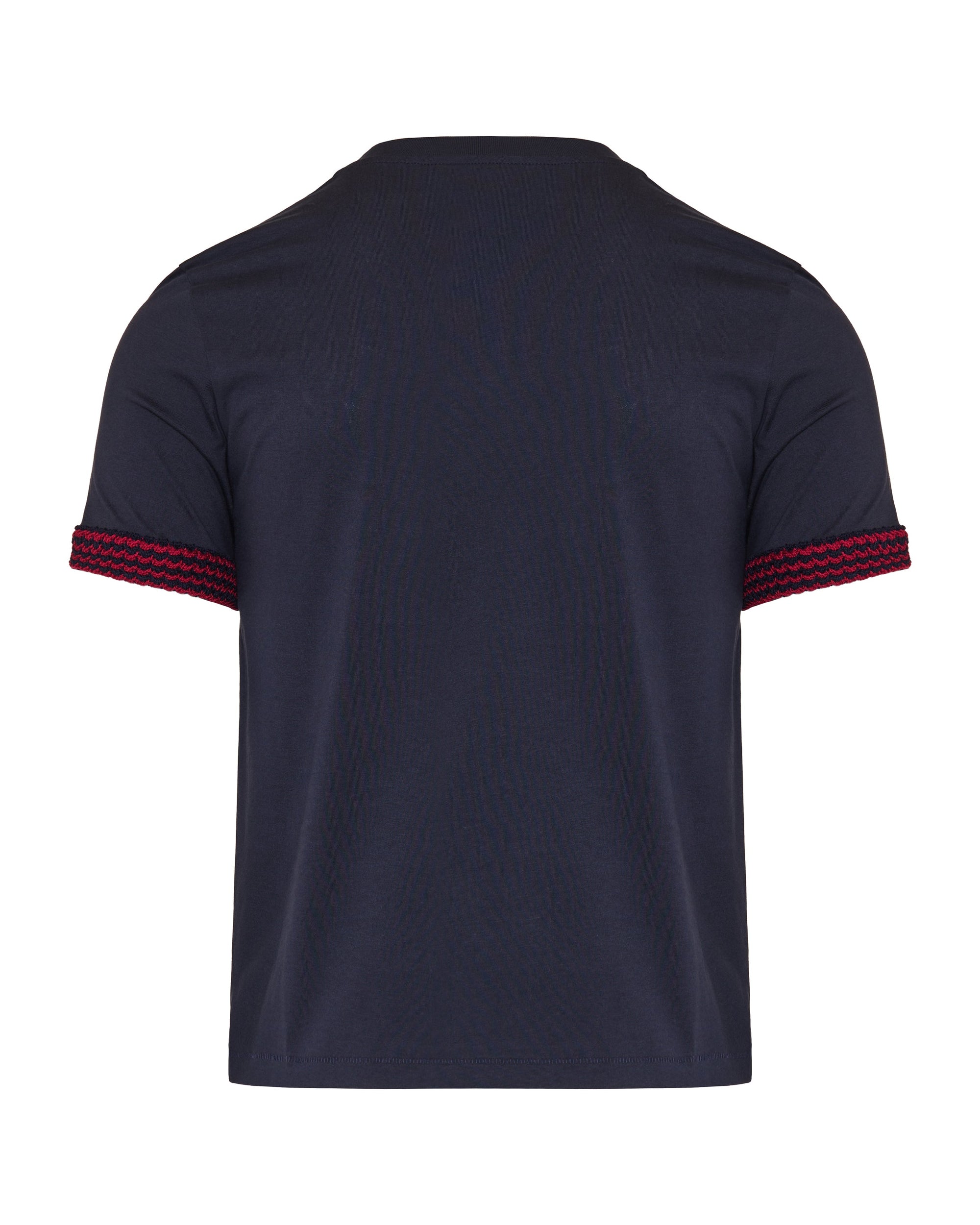 Crochet Trimmed Cotton Logo T Shirt Moncler – Гарантія оригінальності – вид ззаду