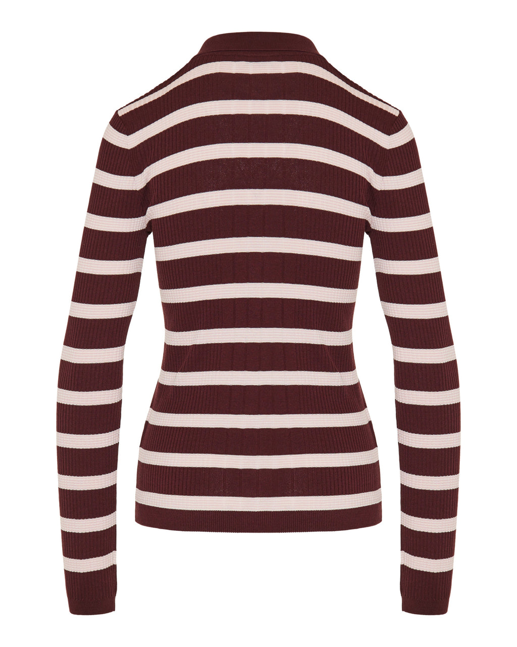 Оригінальна Striped Ribbed Cotton Polo Shirt Moncler – детальний вид
