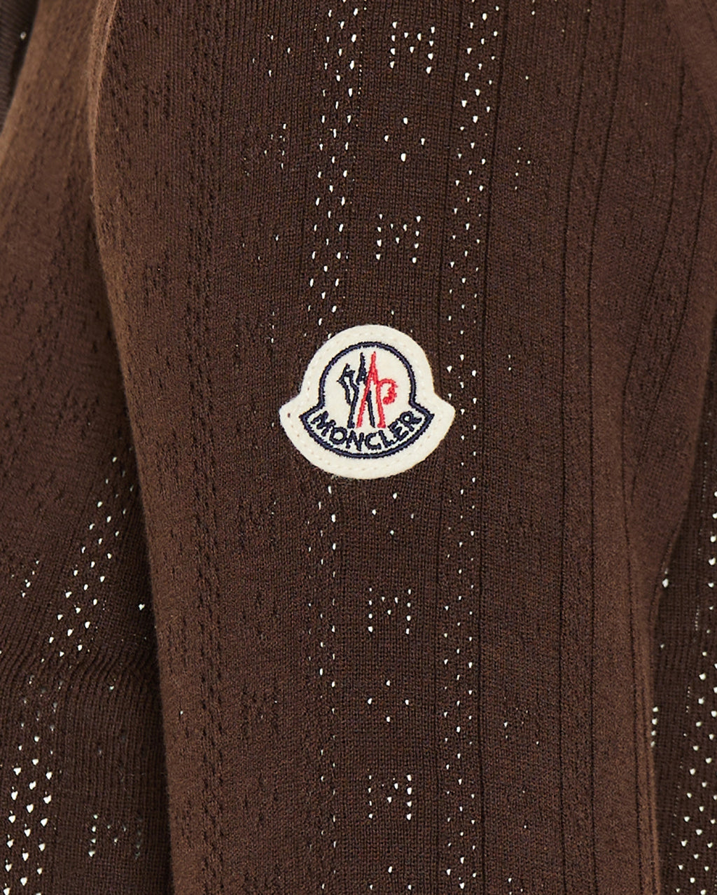 Rhombus And Logo Pattern Cotton Polo Shirt Moncler – Гарантія оригінальності – збільшений вид