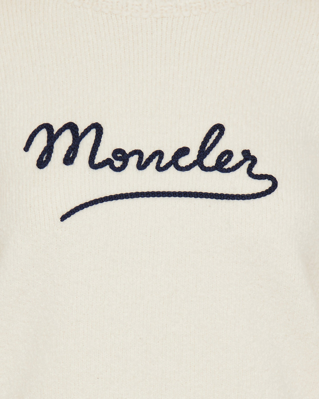 Embroidered Logo Cotton Blend Jumper Moncler оригінал – Купити в Україні – збільшений вид