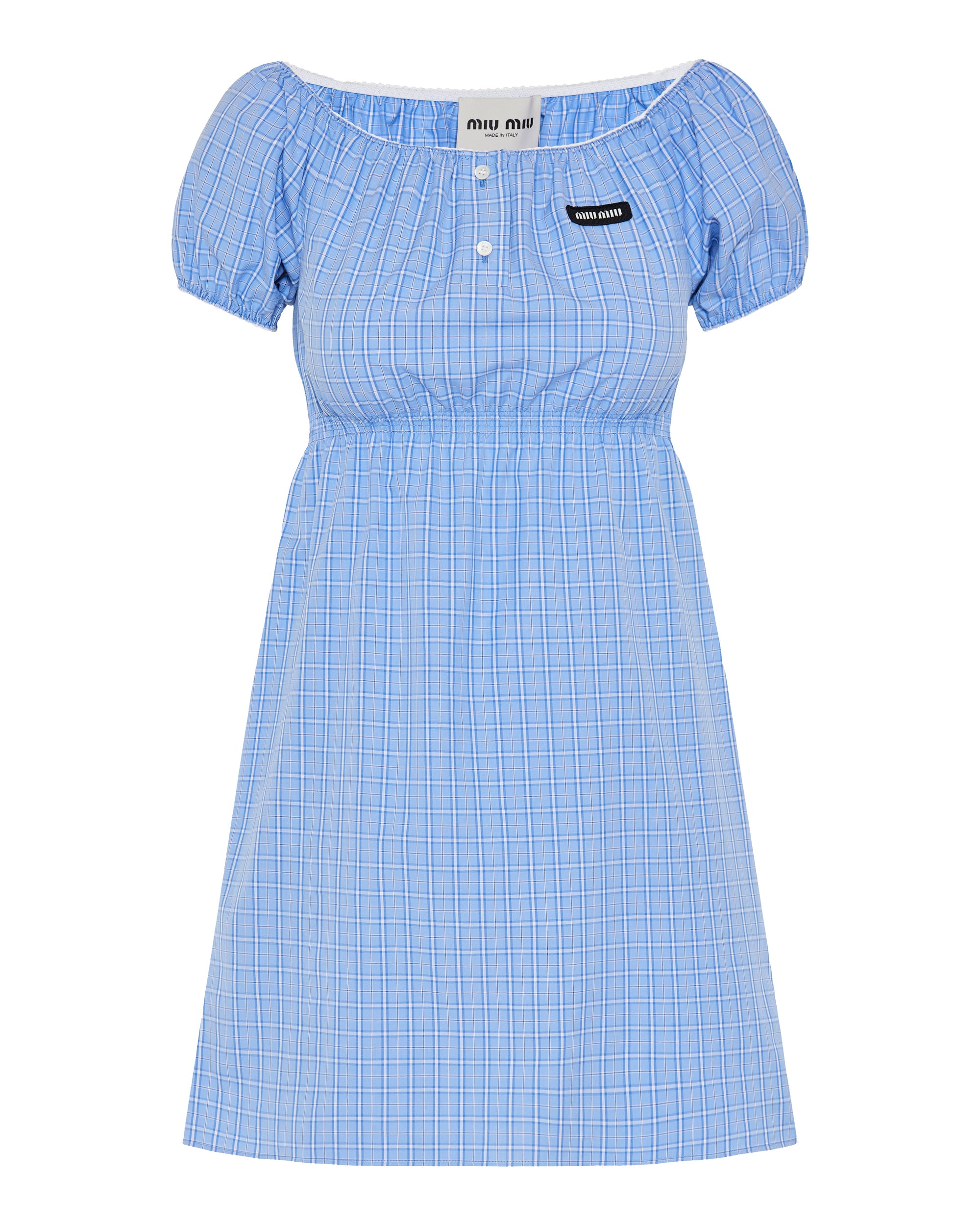 Cotton Poplin Dress Miu miu – Гарантія оригінальності – боковий вид
