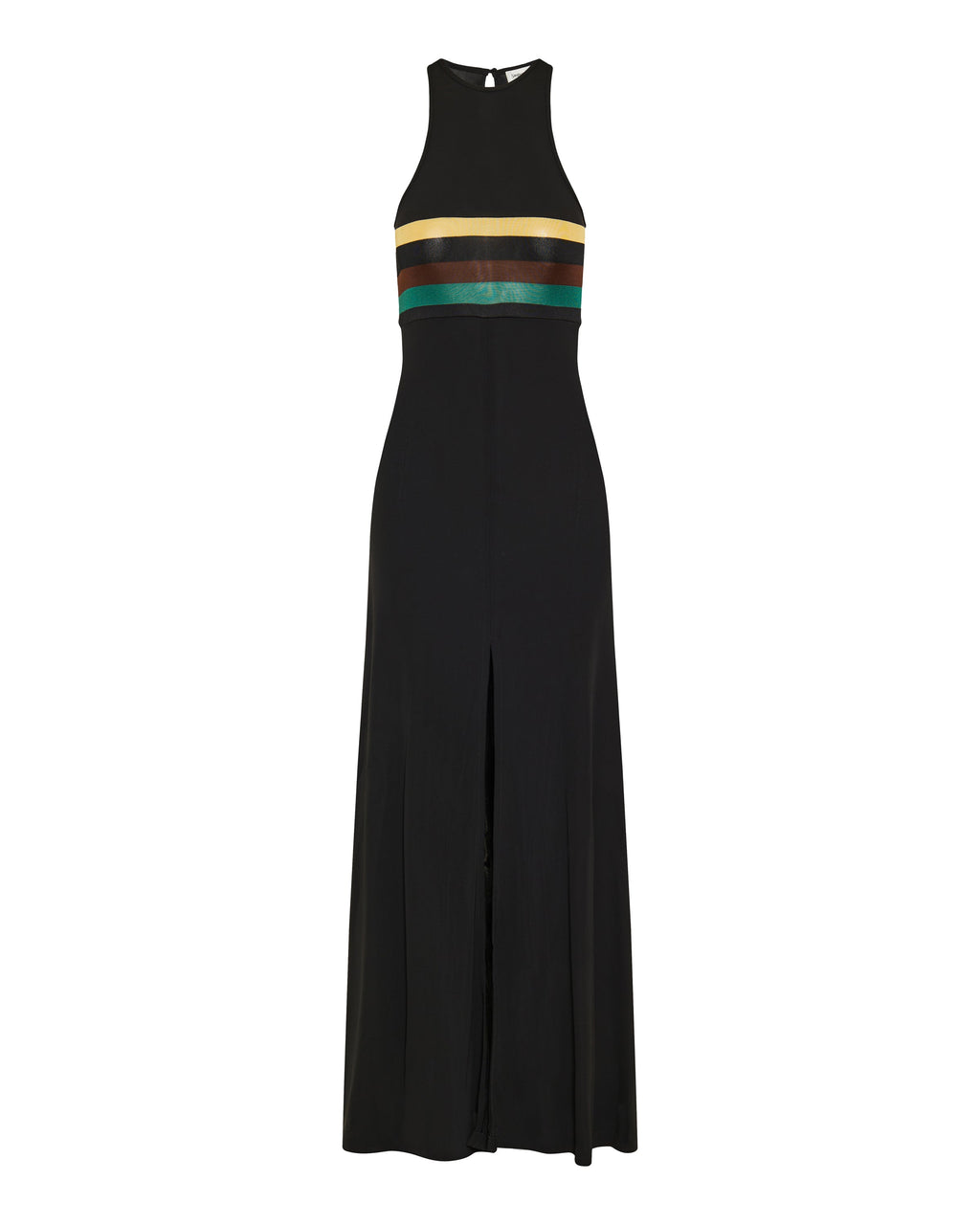 Оригінальна Striped Crepe Jersey Tank Dress Saint laurent – боковий вид