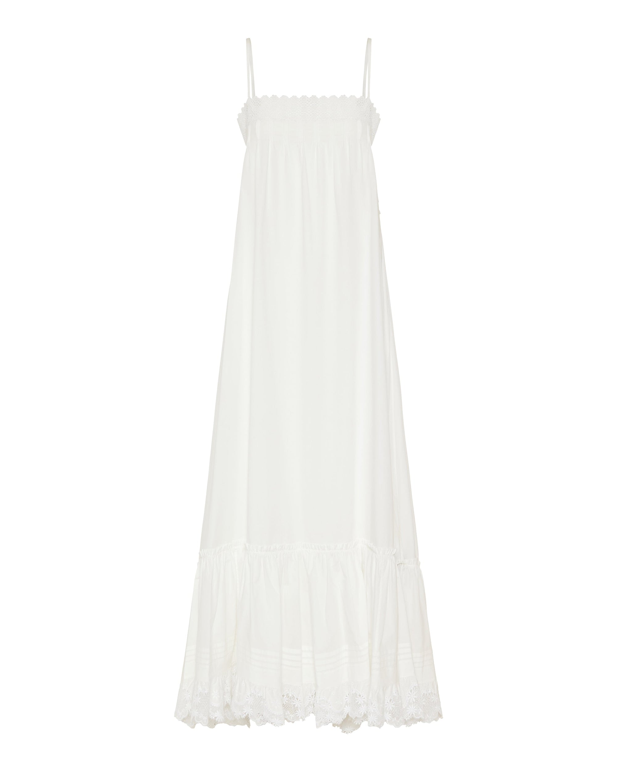 Embroidered Cotton Poplin Dress Saint laurent – Гарантія оригінальності – боковий вид