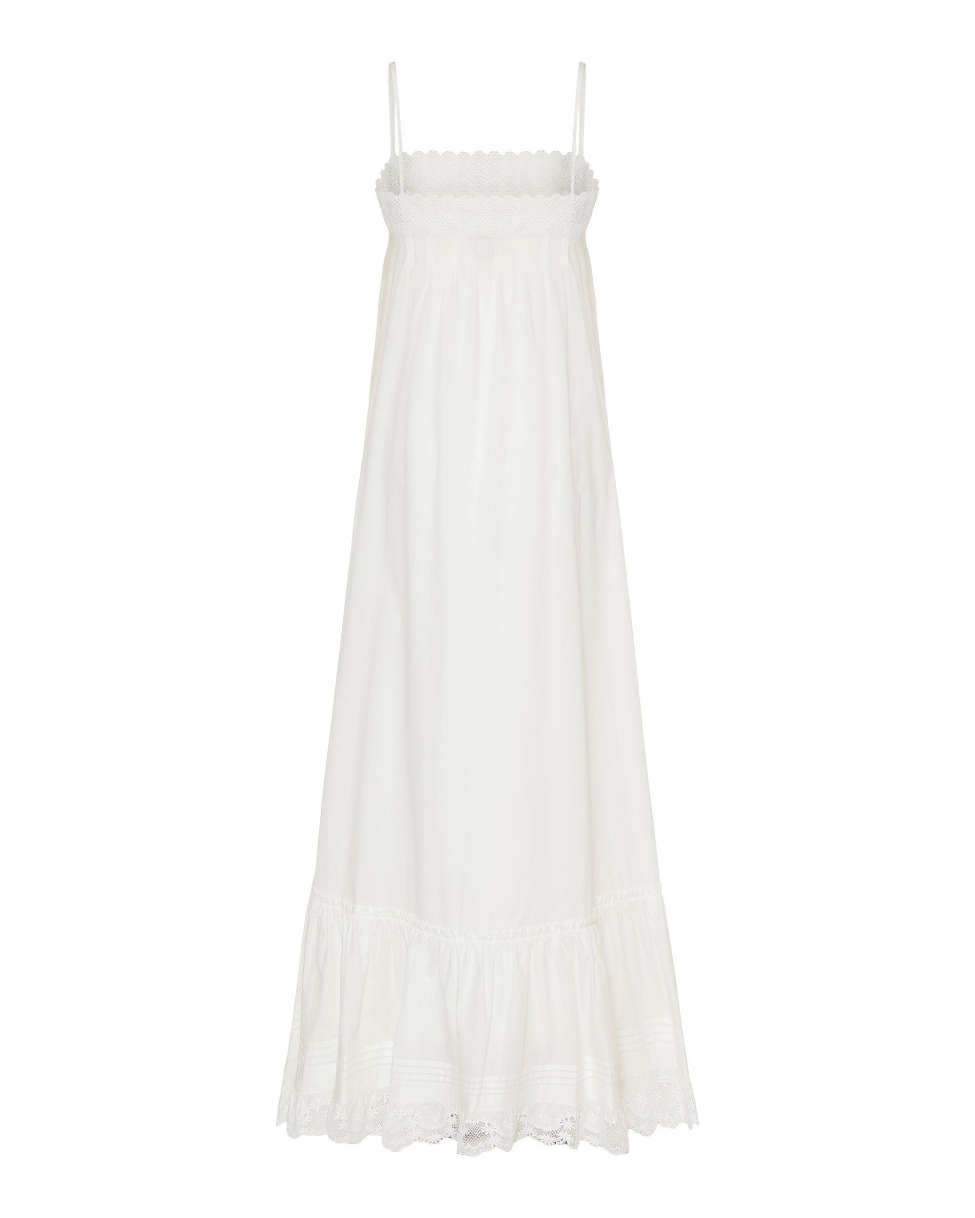 Embroidered Cotton Poplin Dress Saint laurent – Гарантія оригінальності – детальний вид