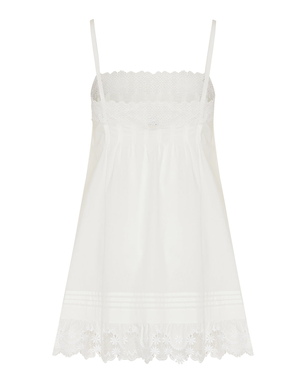 Embroidered Cotton Poplin Mini Dress Saint laurent – Гарантія оригінальності – детальний вид