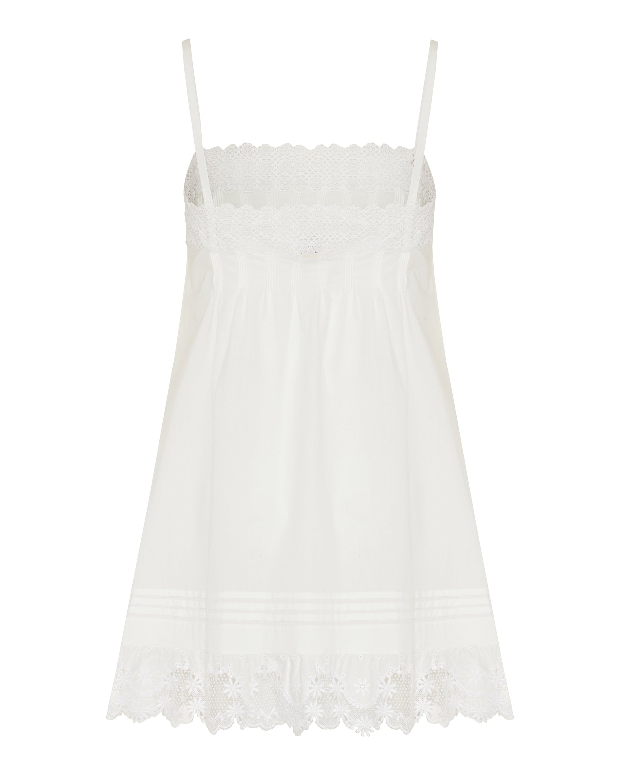 Embroidered Cotton Poplin Mini Dress Saint laurent – Гарантія оригінальності – детальний вид