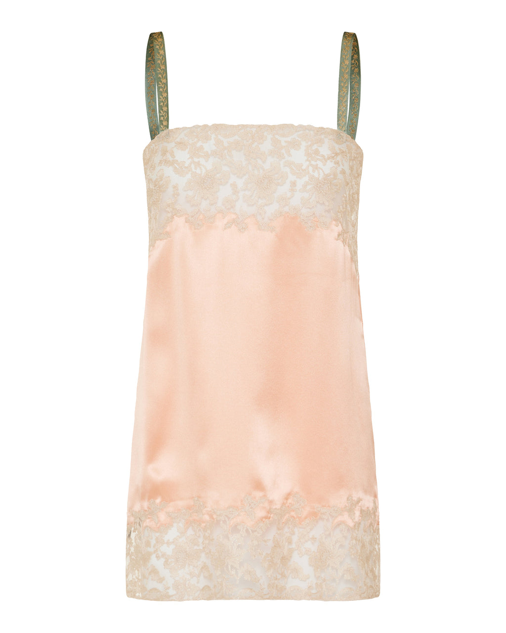 Laced Slip Dress In Silk Satin Saint laurent – Гарантія оригінальності – боковий вид