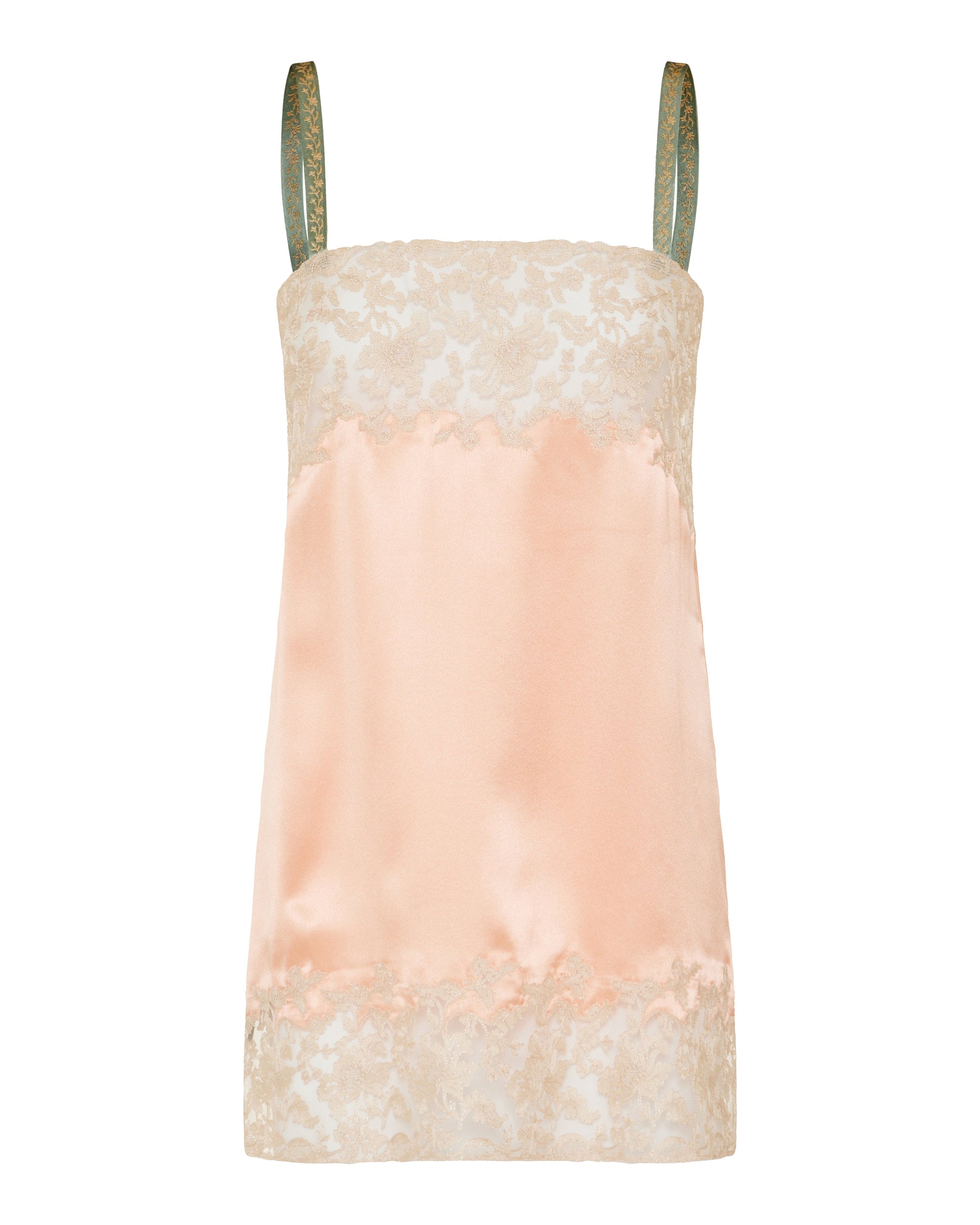 Laced Slip Dress In Silk Satin Saint laurent – Гарантія оригінальності – боковий вид