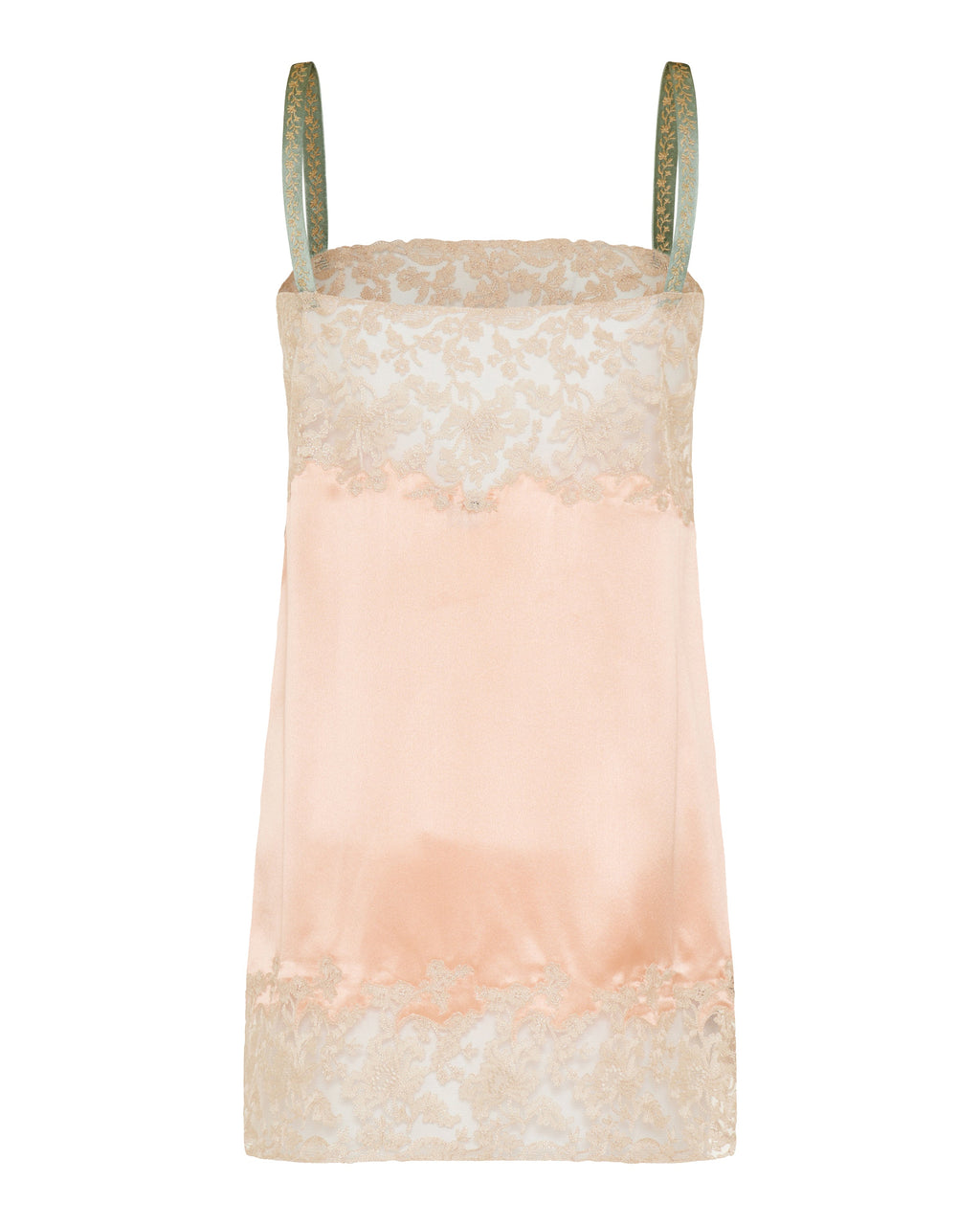 Laced Slip Dress In Silk Satin Saint laurent – Гарантія оригінальності – детальний вид