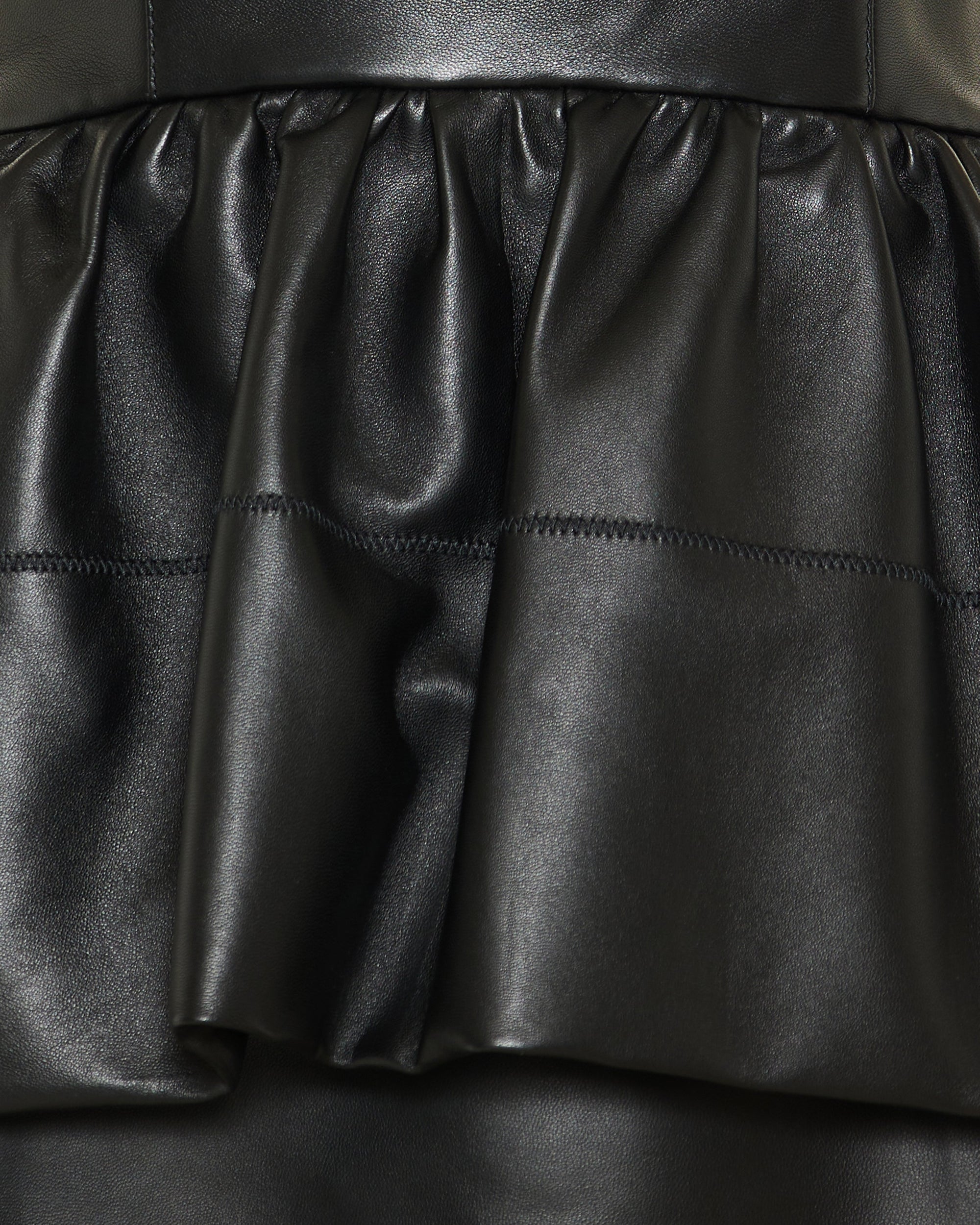 Strapless Leather Peplum MIDI Dress Fendi – Гарантія оригінальності – збільшений вид