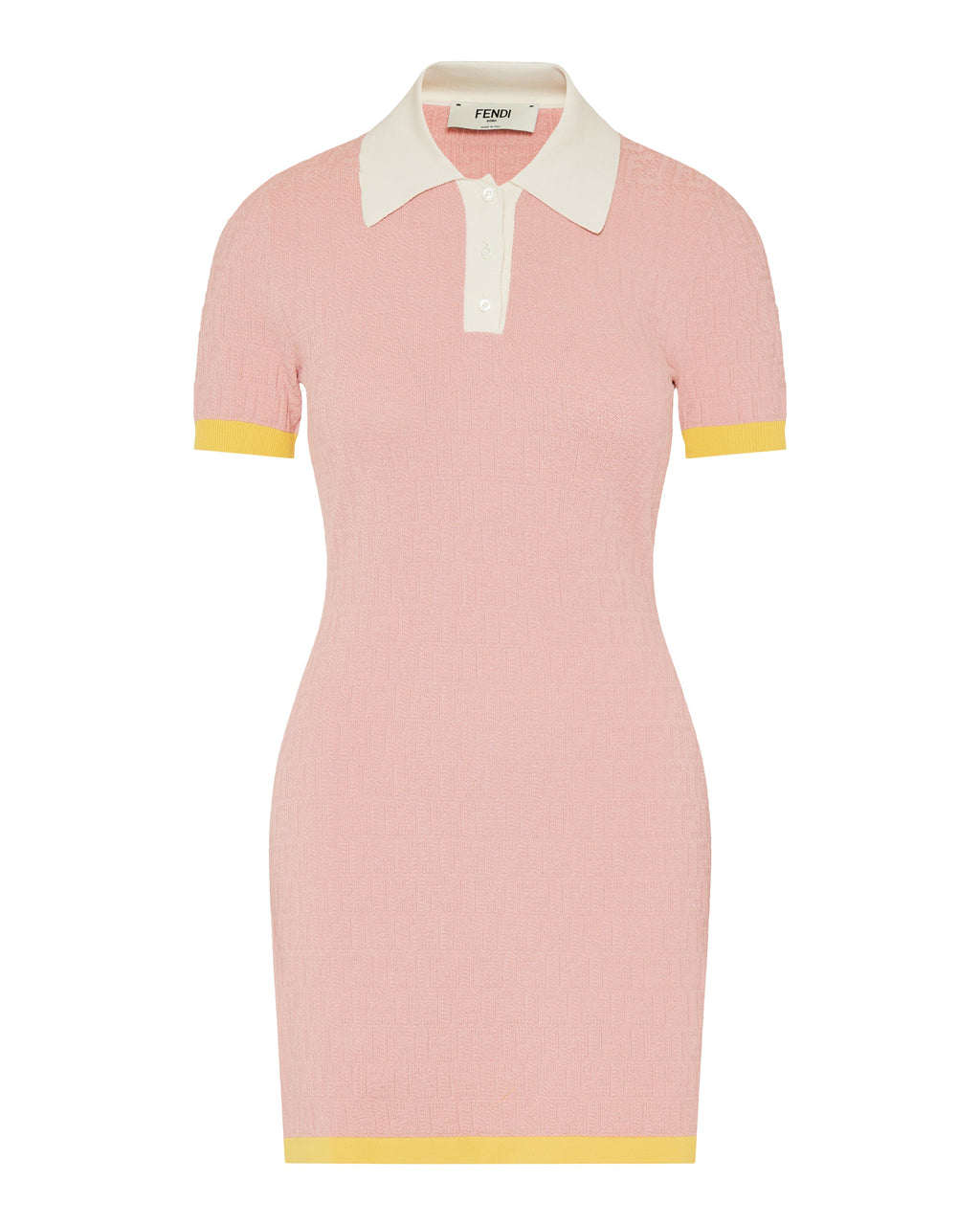 Ff Cotton And Silk Mini Dress Fendi – Гарантія оригінальності – боковий вид